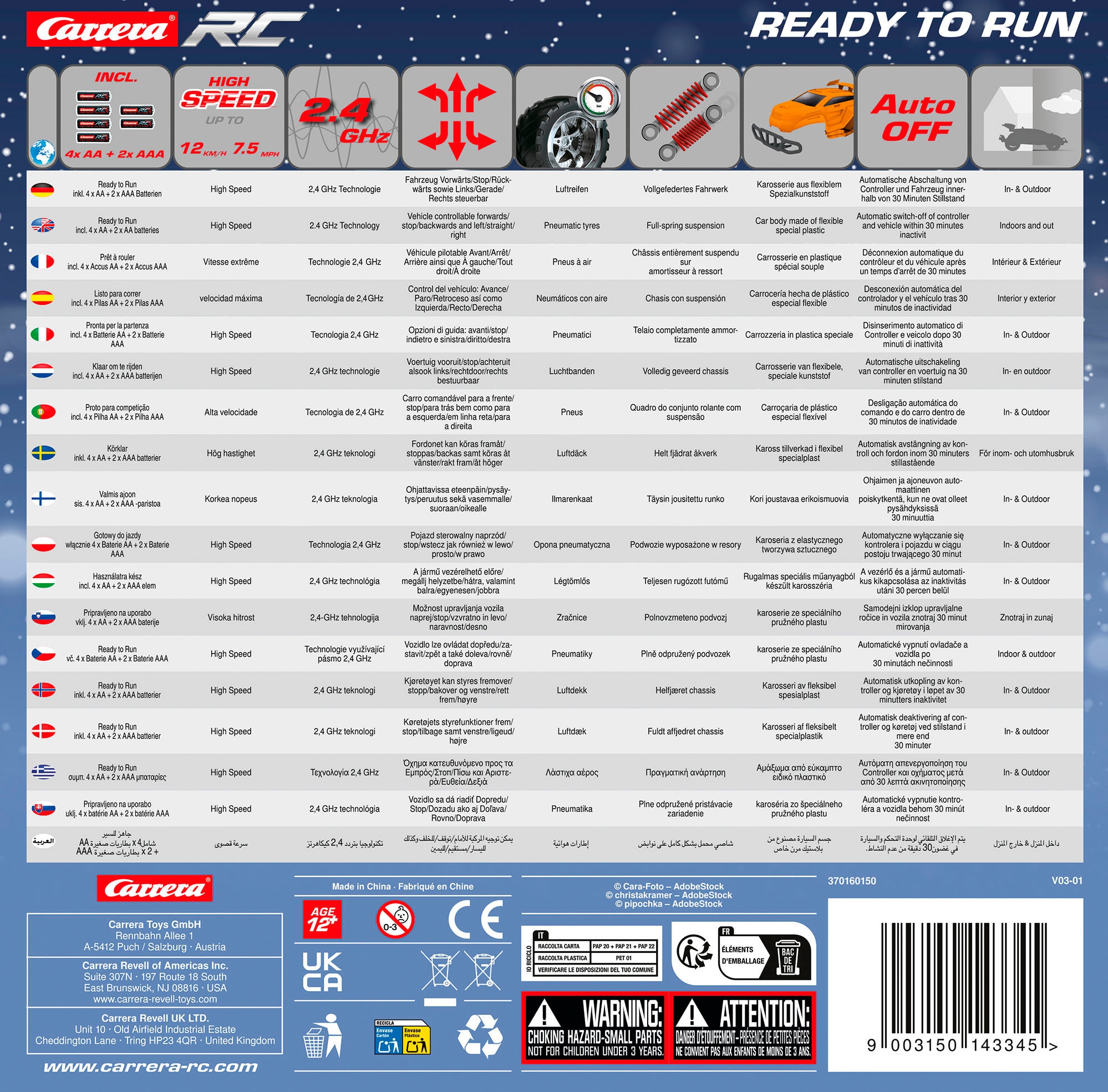 Carrera® Spielzeug-Adventskalender »RC Offroader, ferngesteuertes RC Auto zum Selberbauen«, ab 12 Jahren