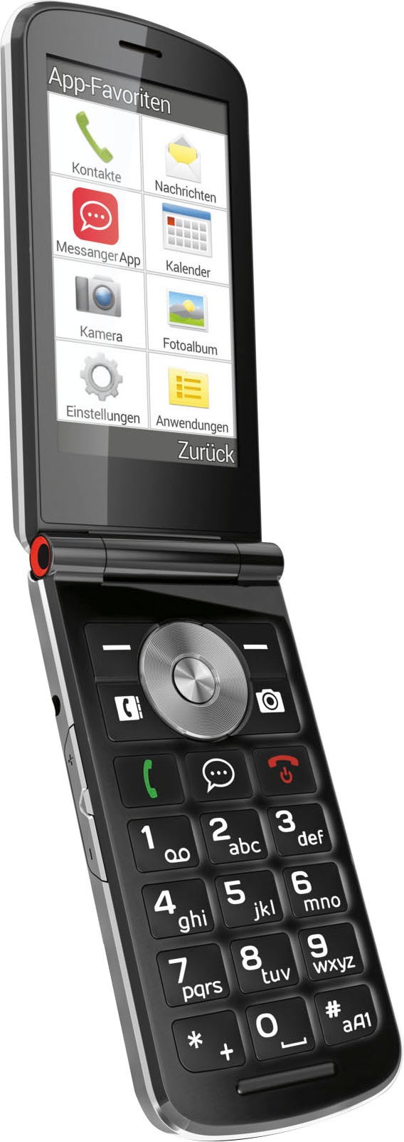Emporia Smartphone »emporiaTOUCHsmart.2«, schwarz, 8,25 cm/3,25 Zoll, 8 GB Speicherplatz, 8 MP Kamera