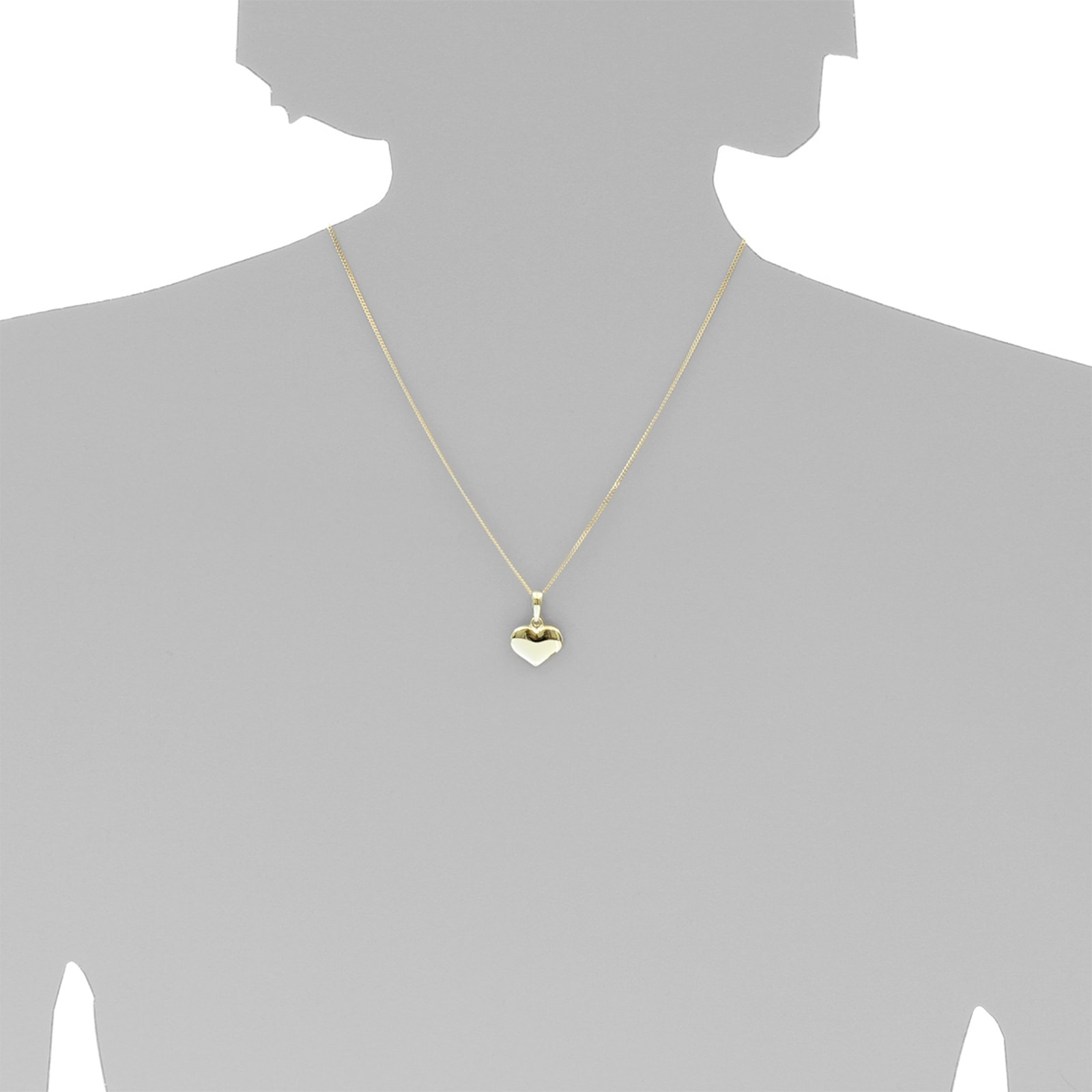 OSTSEE-SCHMUCK Kettenanhänger »- Herz - Gold 333/000 -,«