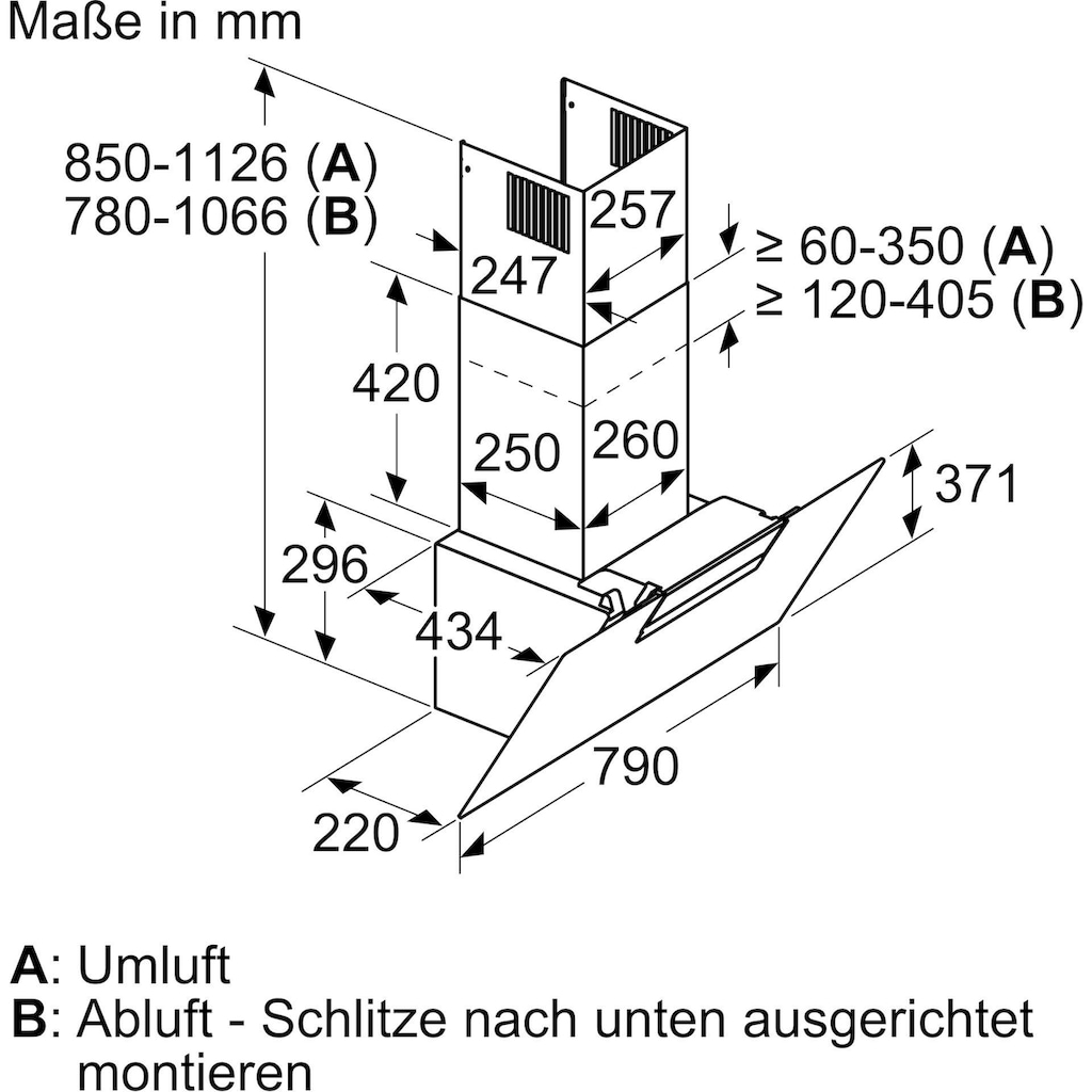 BOSCH Kopffreihaube »DWK87EM60«