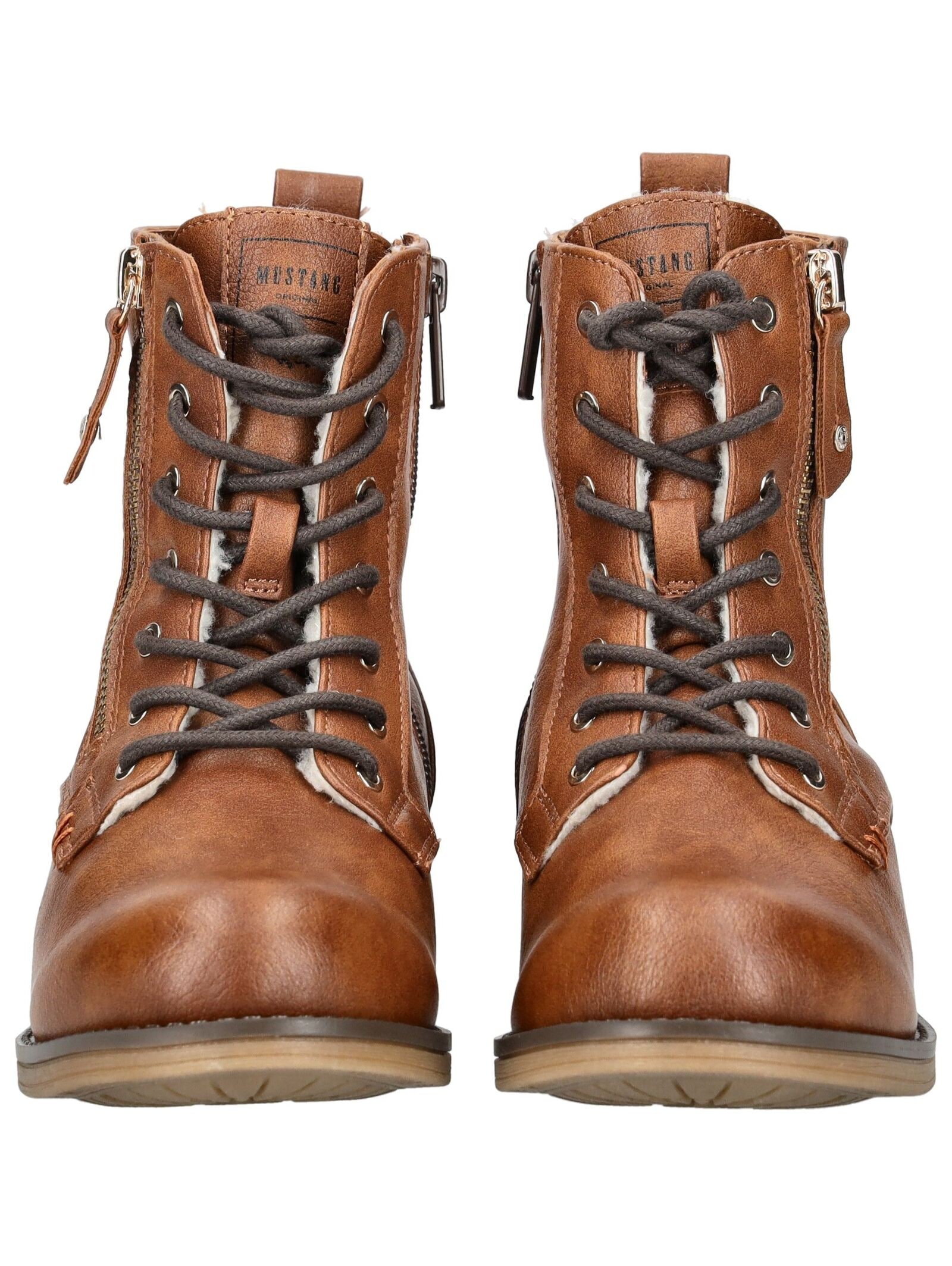 Mustang Shoes Schnürstiefelette »Mustang Shoes Stiefelette Lederimitat«