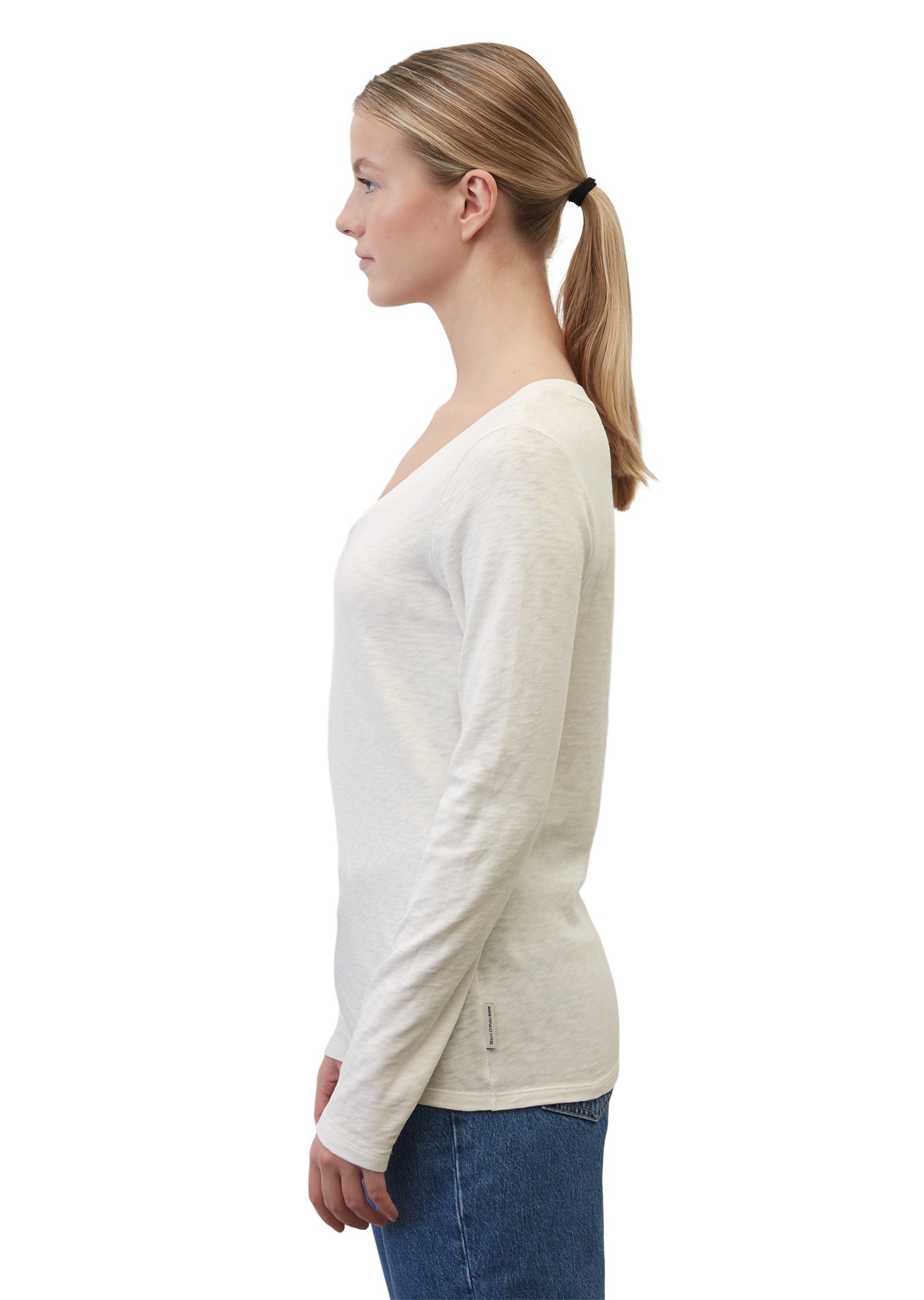 Marc O'Polo DENIM Langarmshirt »aus Heavy Cosy Slub Jersey«