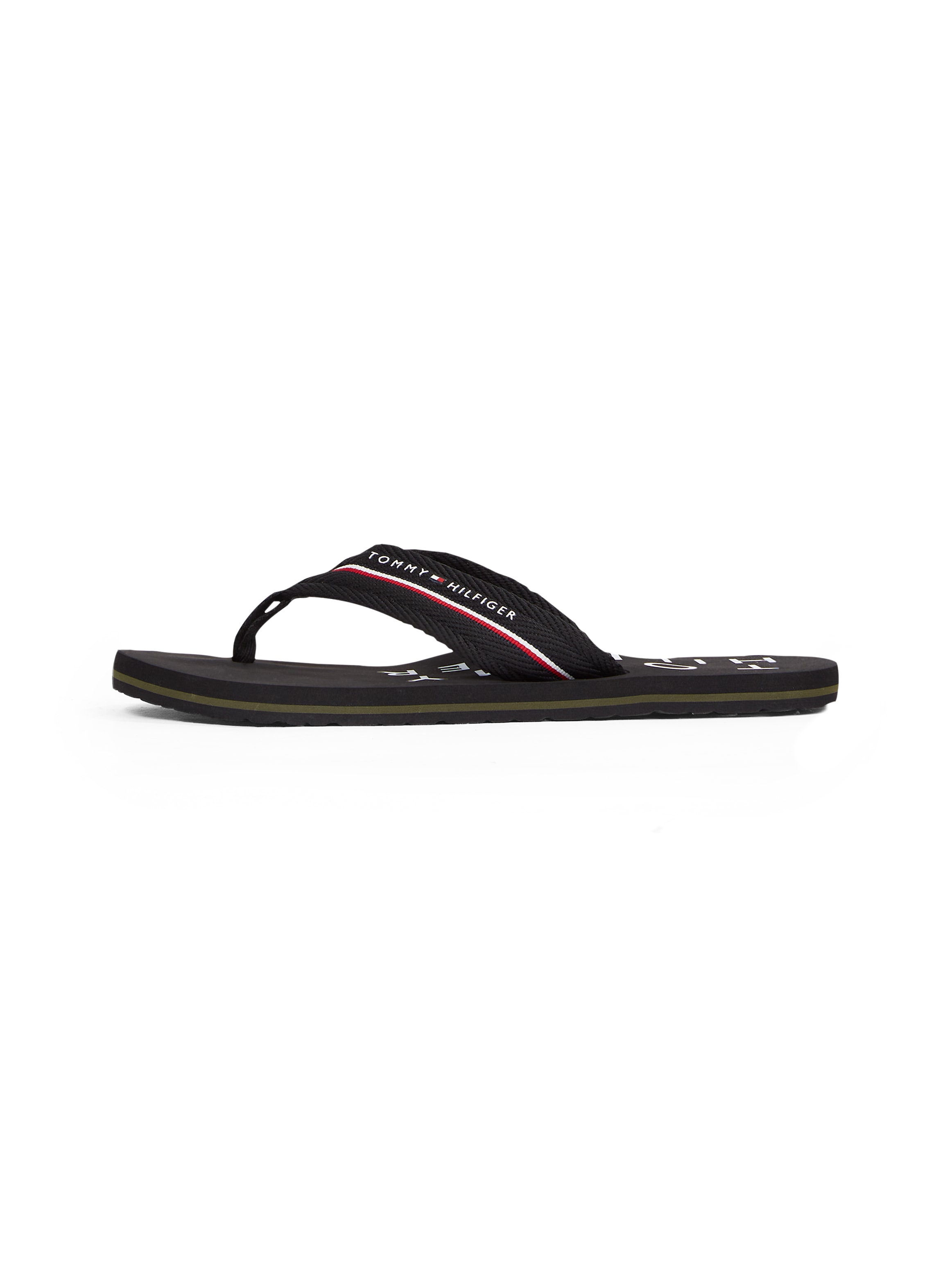 Zehentrenner »TOMMY HILFIGER WEB BEACH SANDAL«, Dianette, Sommerschuh, Badeschuh mit...