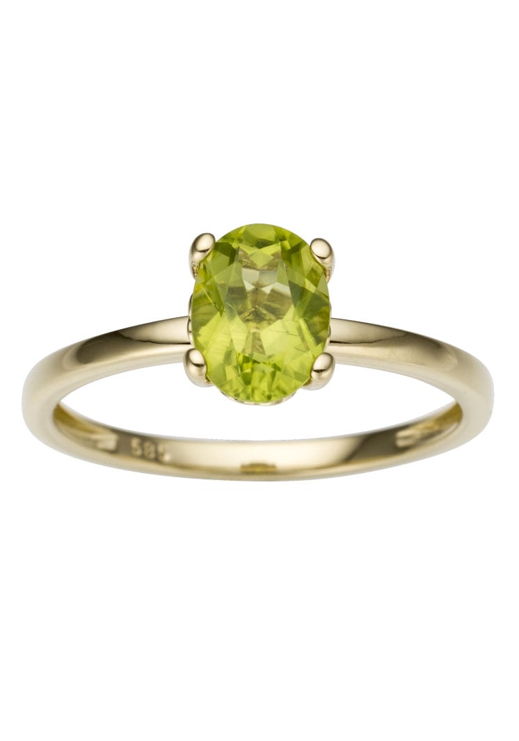 Firetti Goldring »Schmuck Geschenk Gold 333 Damenring Goldring Edelstein Farbstein«, mit Peridot