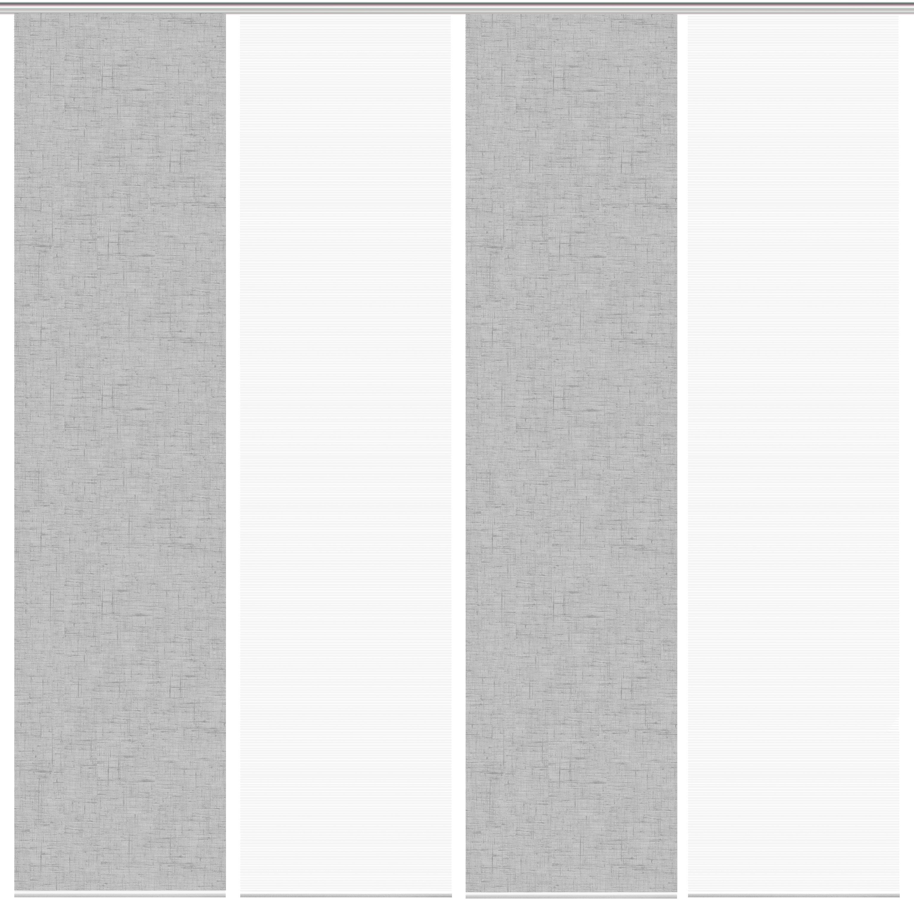 Thumbnail - Vision S Schiebegardine "PIVE 4er SET" Paneelwagen 4 Stk. tlg. Schiebevorhang Digidruck 4er Set PIVE