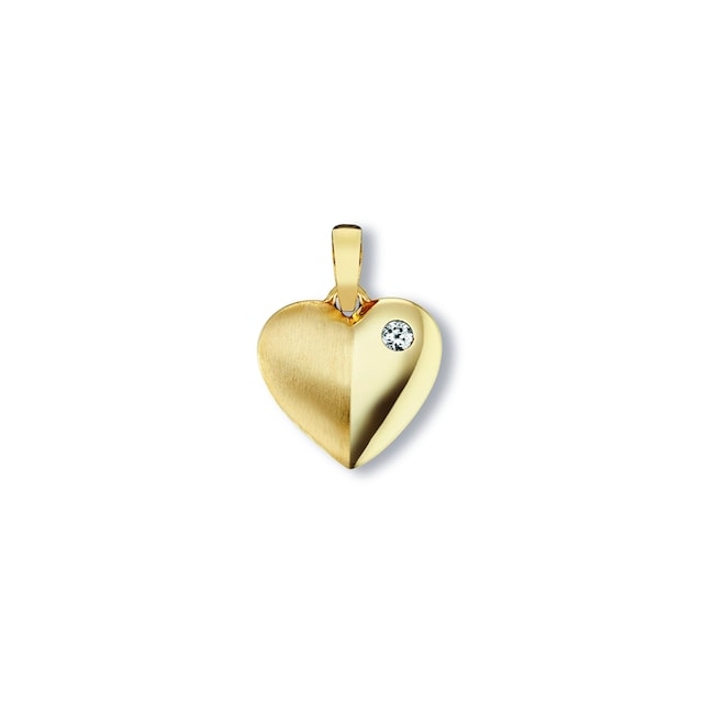 ONE ELEMENT Kettenanhänger »Zirkonia Herz Herz Anhänger aus 333 Gelbgold«, Damen  Gold Schmuck Herz online kaufen | BAUR
