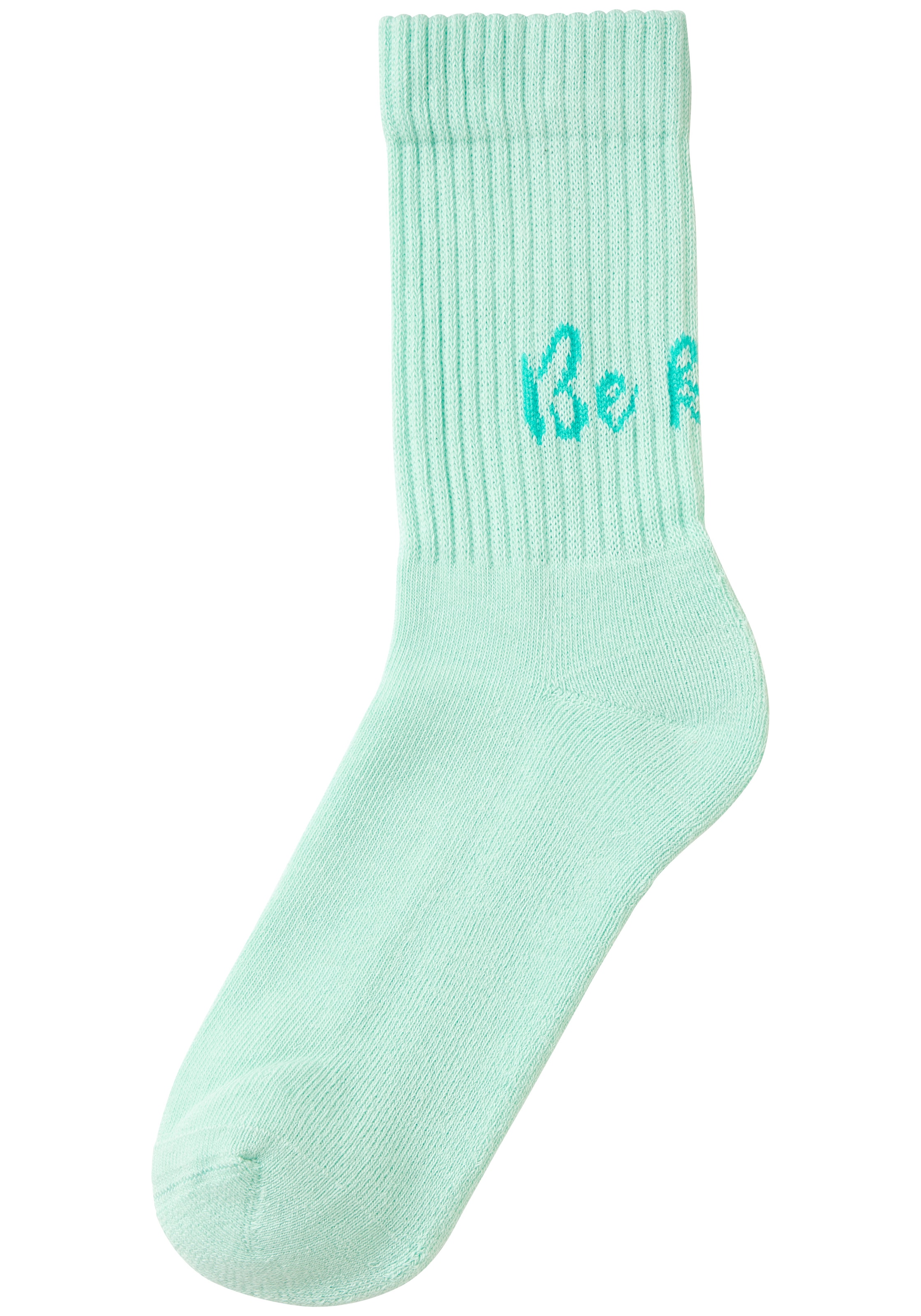 H.I.S Tennissocken »Damen Sportsocken daily socks« Packung, 7 Paar tlg. mit Fußfrottee und ansprechenden Schriftzügen