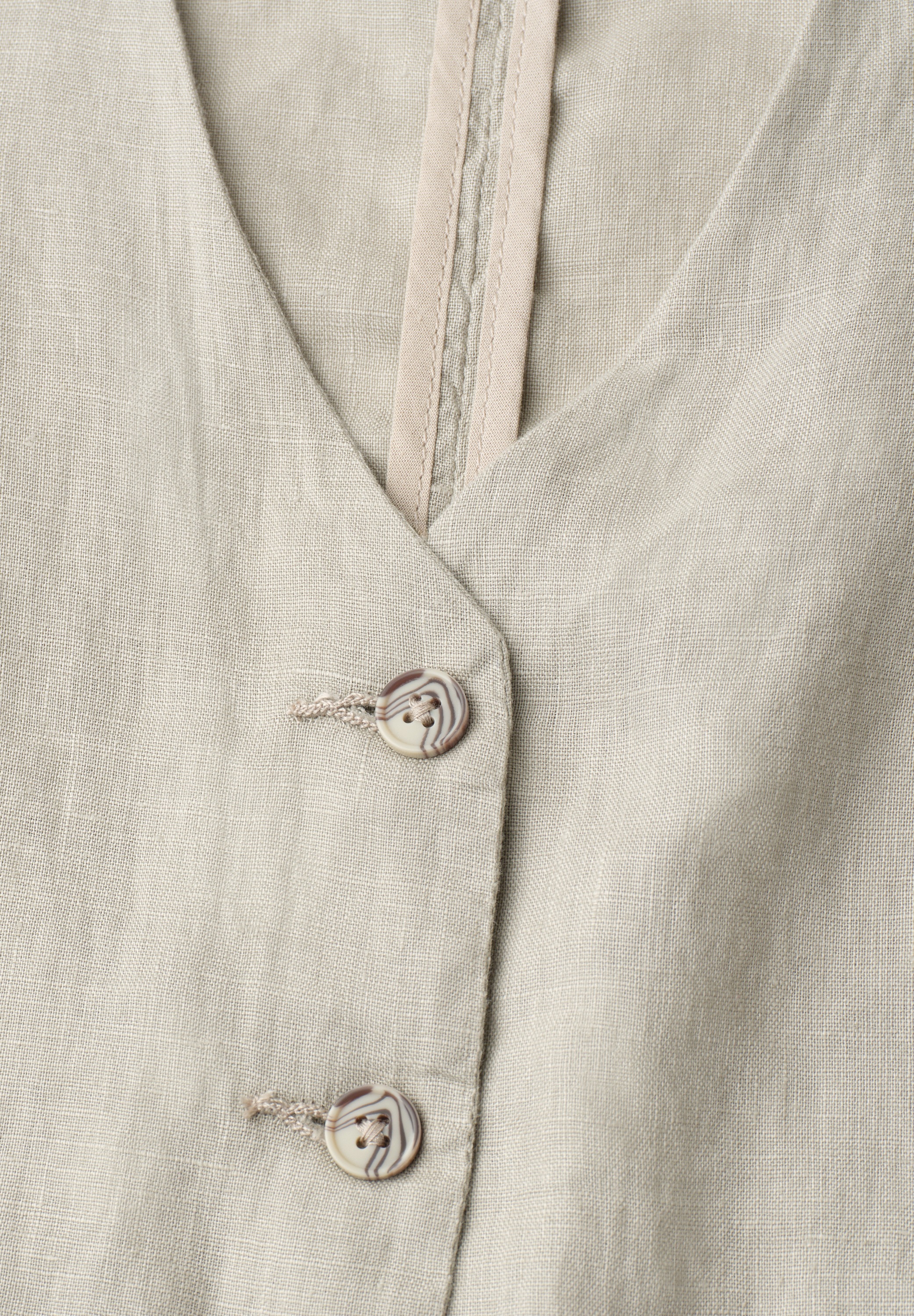 STREET ONE Kurzweste aus Leinen