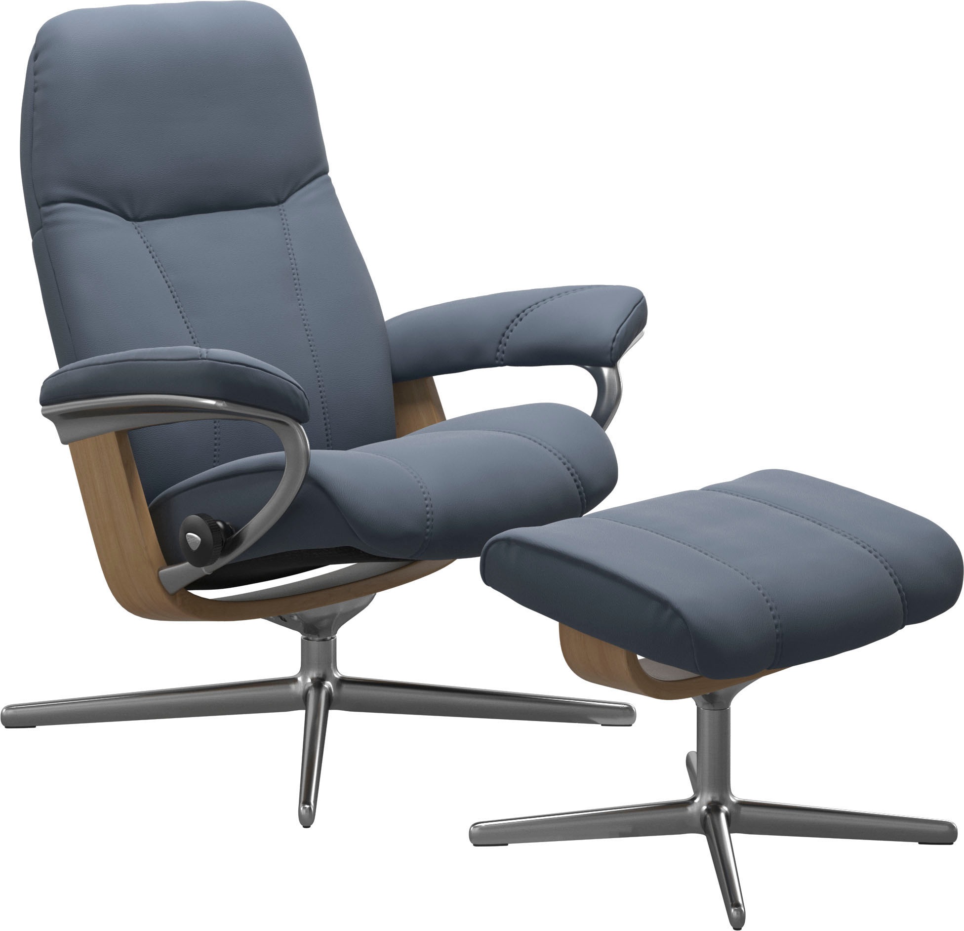 Stressless Relaxsessel "Consul", mit Cross Base, Größe S, M & L, Holzakzent günstig online kaufen