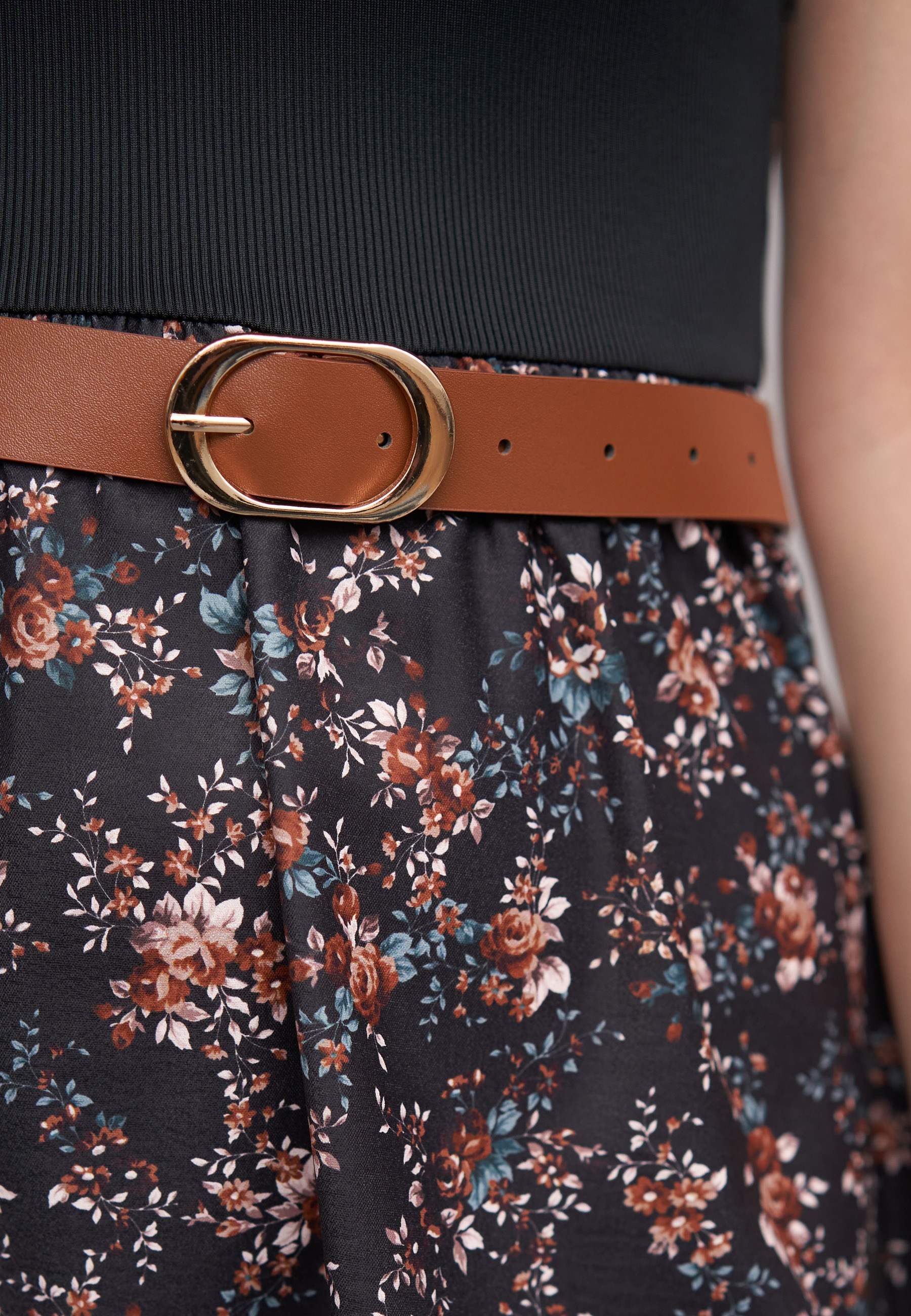 CLOUD 5IVE Shirtkleid »CLOUD 5IVE 2-Tone Dress with Ditsy Print incl. a belt« 1 Stk. tlg.