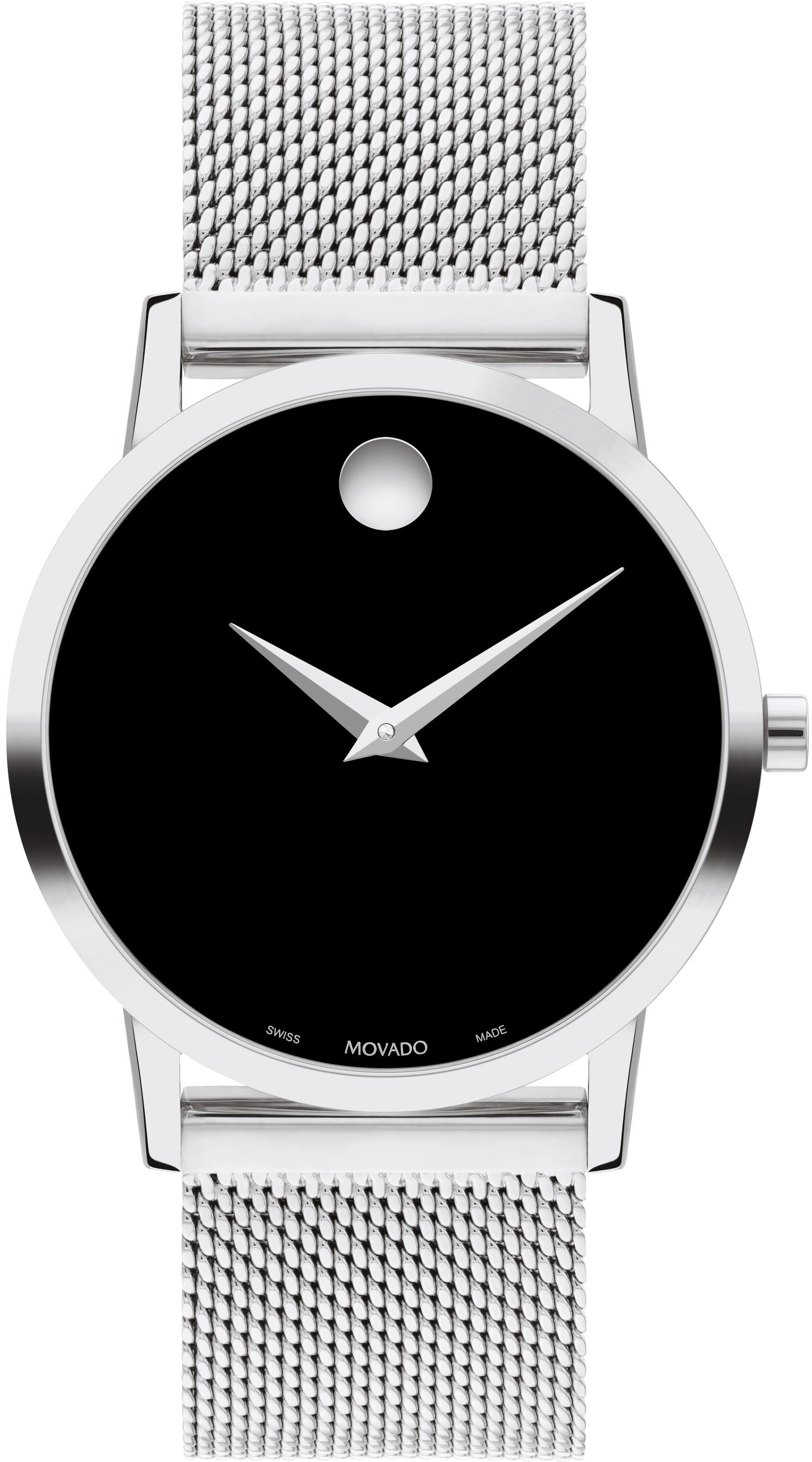 MOVADO Schweizer Uhr »MUSEUM Classic 33 mm, 0607646«, Quarzuhr, Armbanduhr, Damenuhr, Swiss Made, Saphirglas