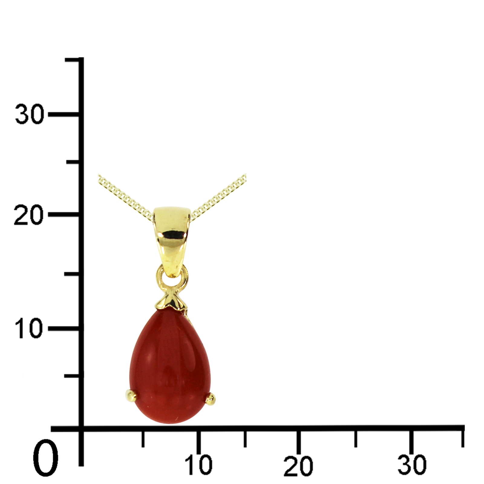 OSTSEE-SCHMUCK Kette und Anhänger Set »- Meret - Gold 333/000 - Koralle«