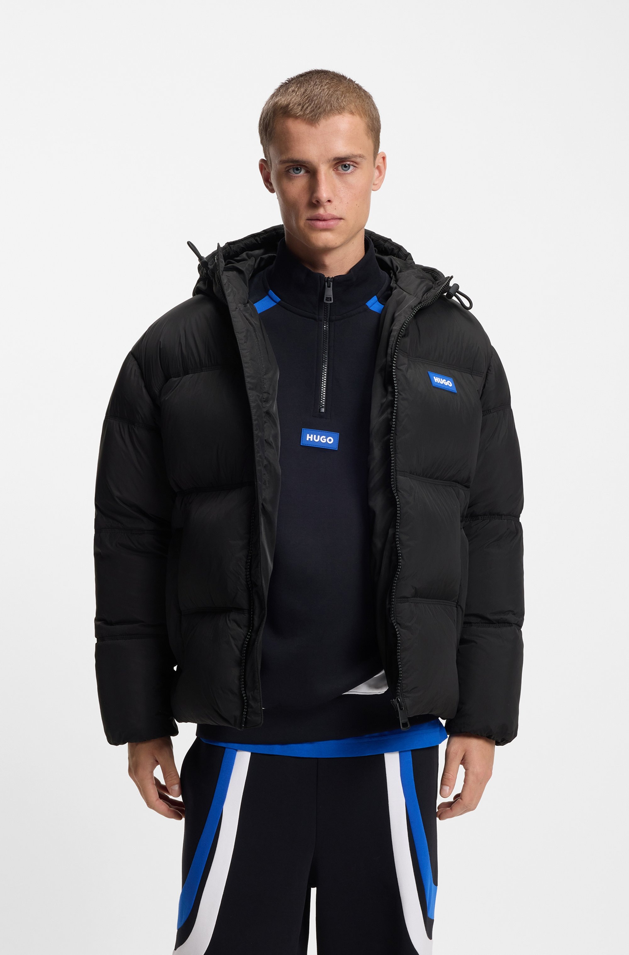 HUGO Blue Steppjacke "Bodo" mit Kapuze Kapuze, Relaxed Fit, warm wattiert günstig online kaufen