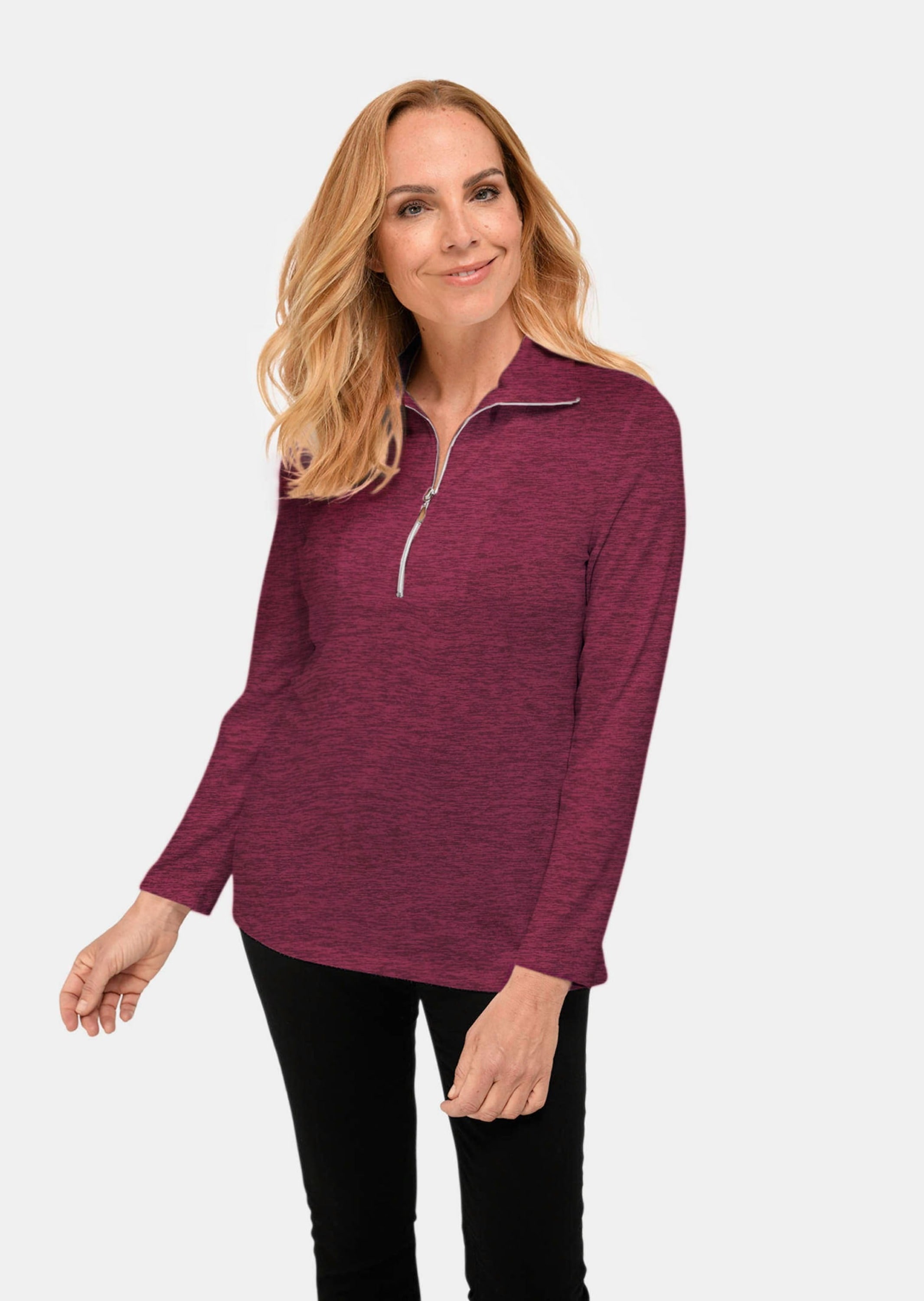 GOLDNER Longpullover »Flausch-Shirt Flauschiges Troyer- Shirt«