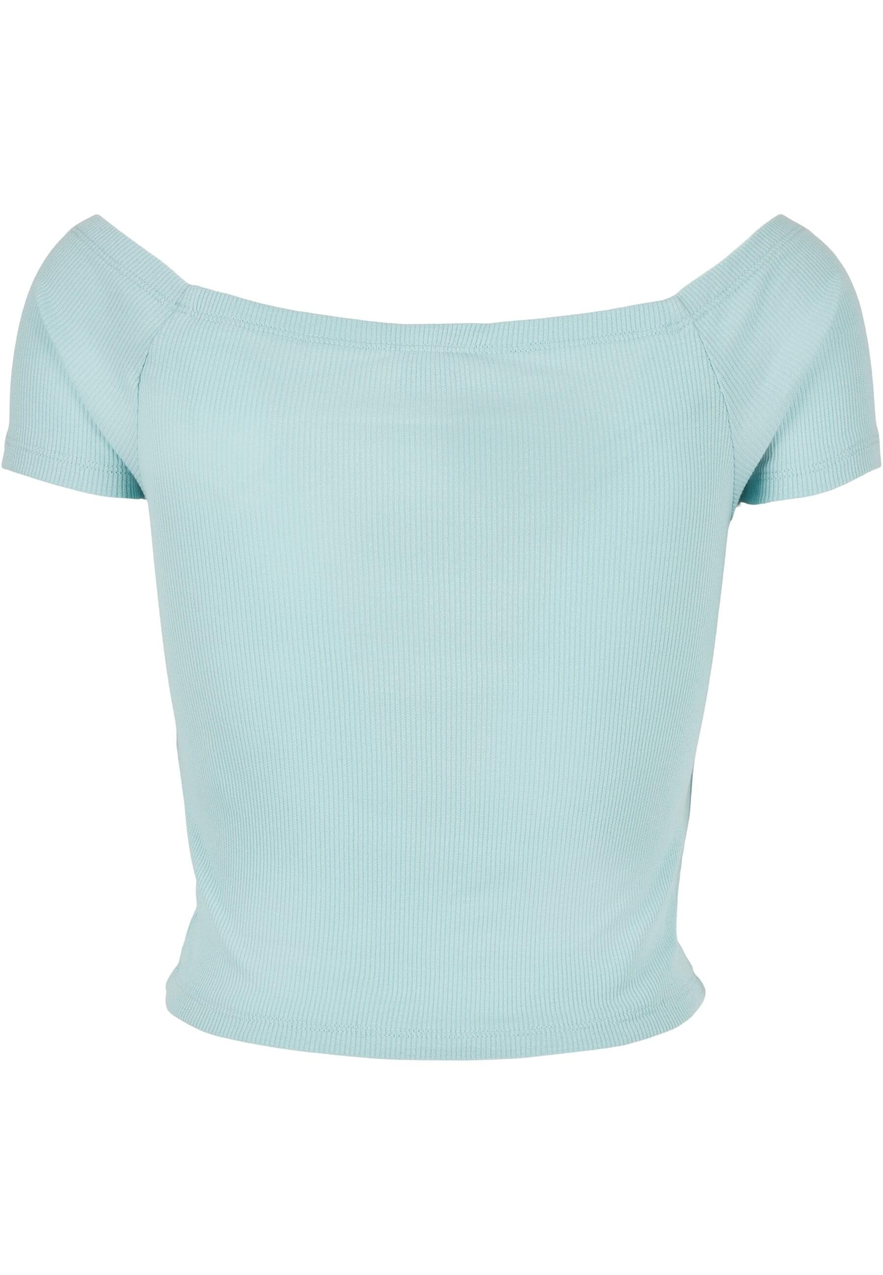 URBAN CLASSICS T-Shirt »Urban Classics Damen Ladies Off Shoulder Rib Tee«, (1 tlg.)