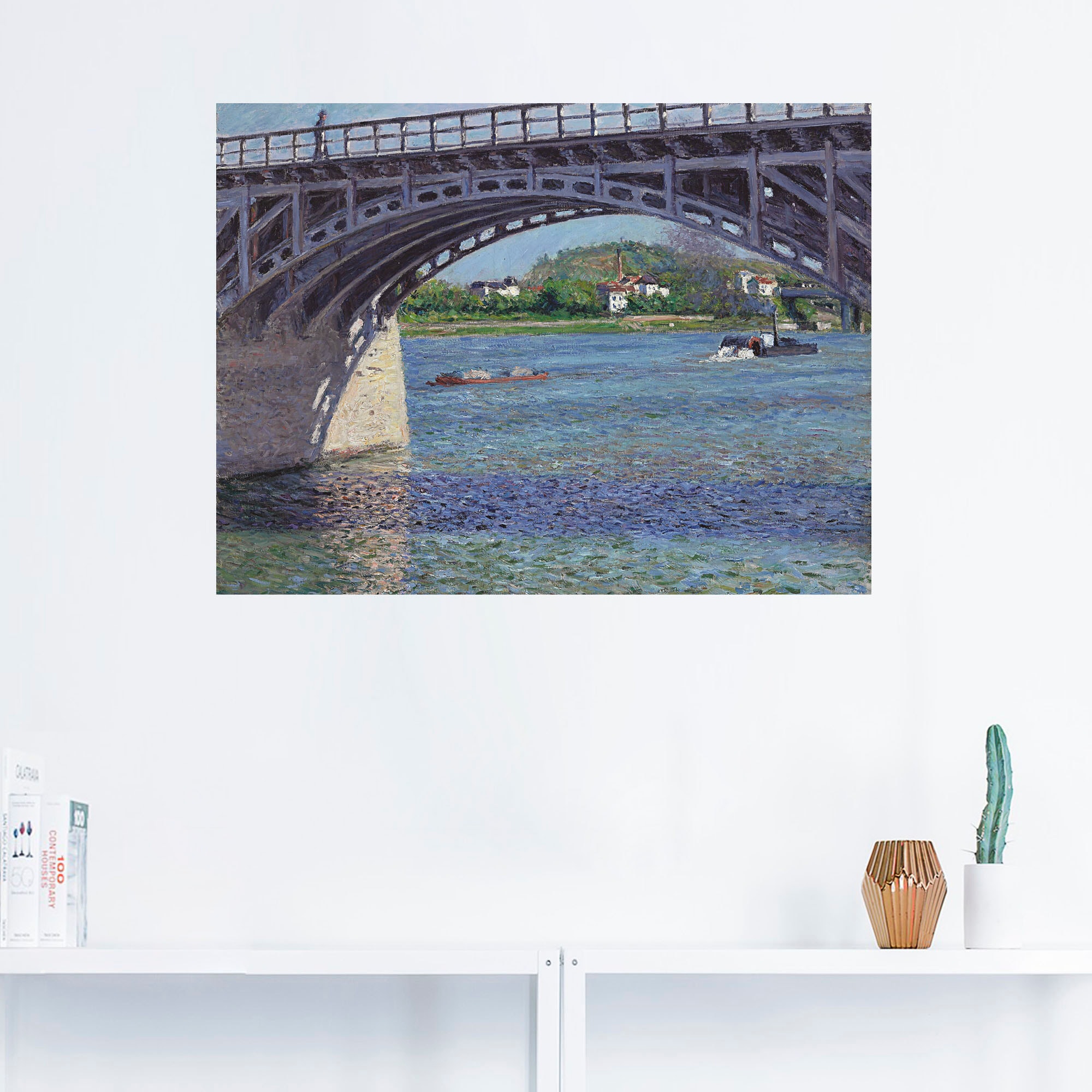 Artland Wandbild »Die Brücke bei Argenteuil. Um 1883«, Brücken, (1 St.), als Leinwandbild, Wandaufkleber oder Poster in versch. Größen