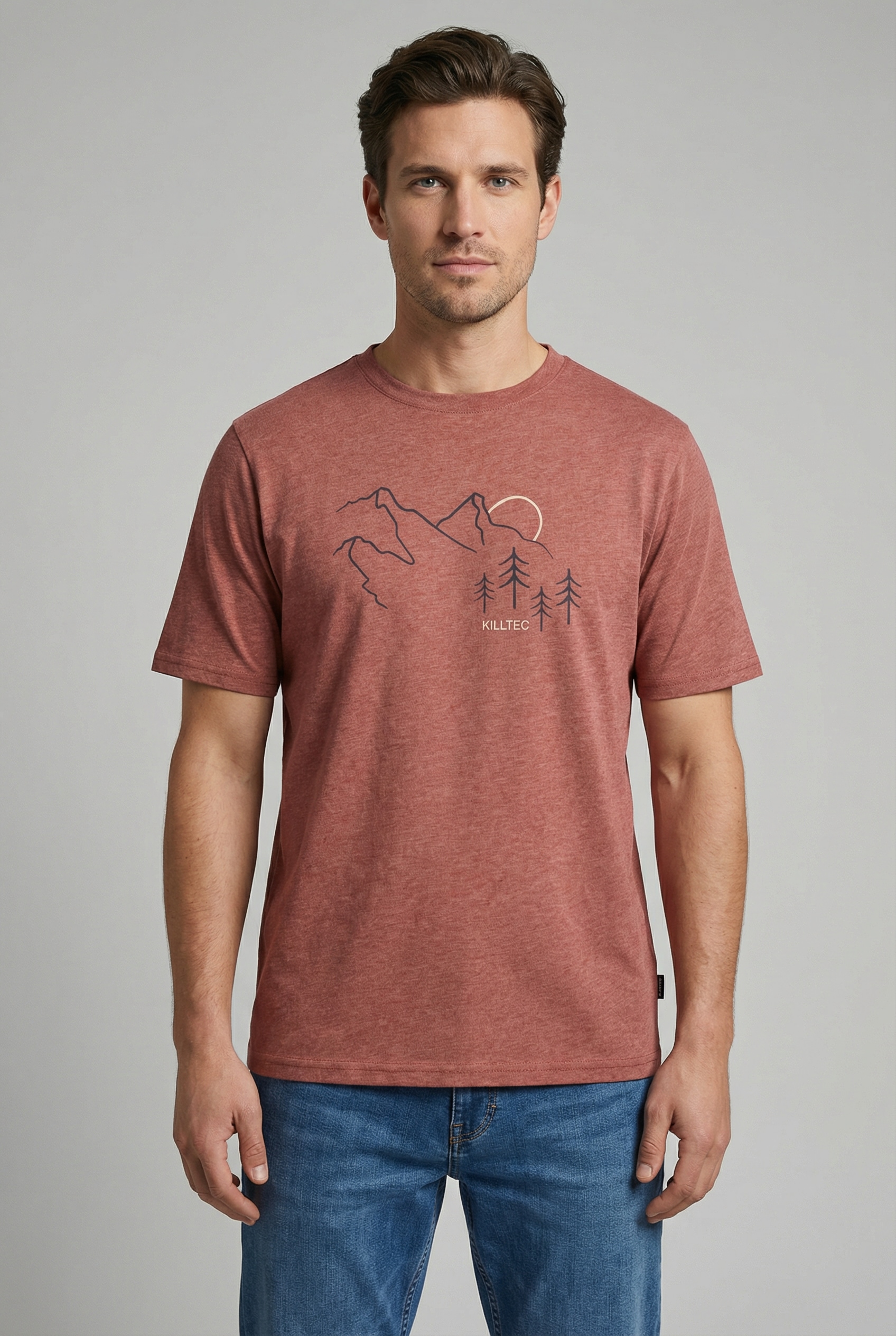 Killtec Funktionsshirt "KOS 78 MN TSHRT" für Wandern und sportliche Aktivitäten, in den Größen M bis XXL