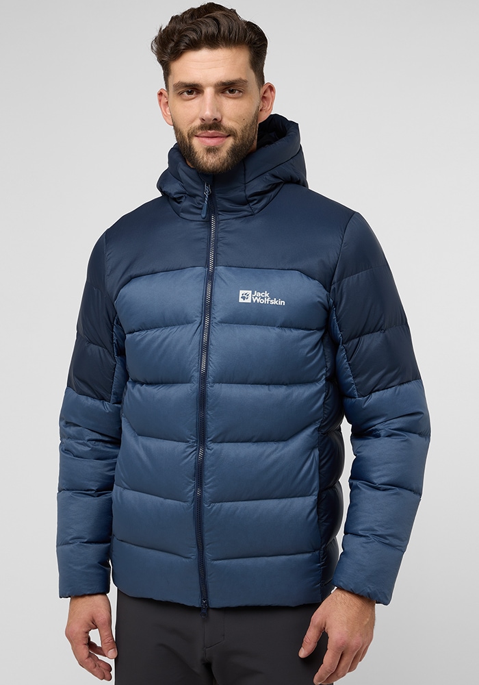 Jack Wolfskin Daunenjacke "NEBELHORN DOWN HOODY M", mit Kapuze