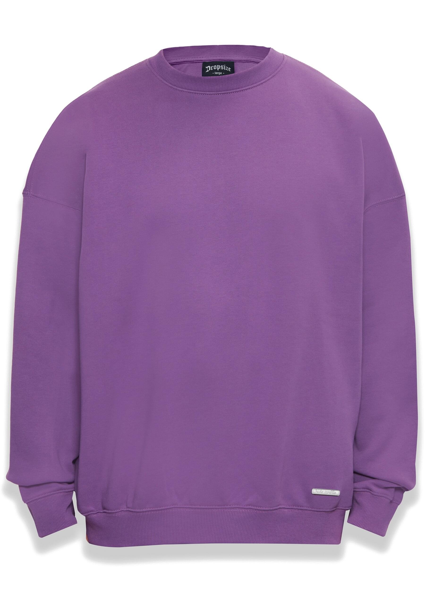 Dropsize Rundhalspullover "Dropsize Herren Bazix Republiq Super Heavy Blank günstig online kaufen