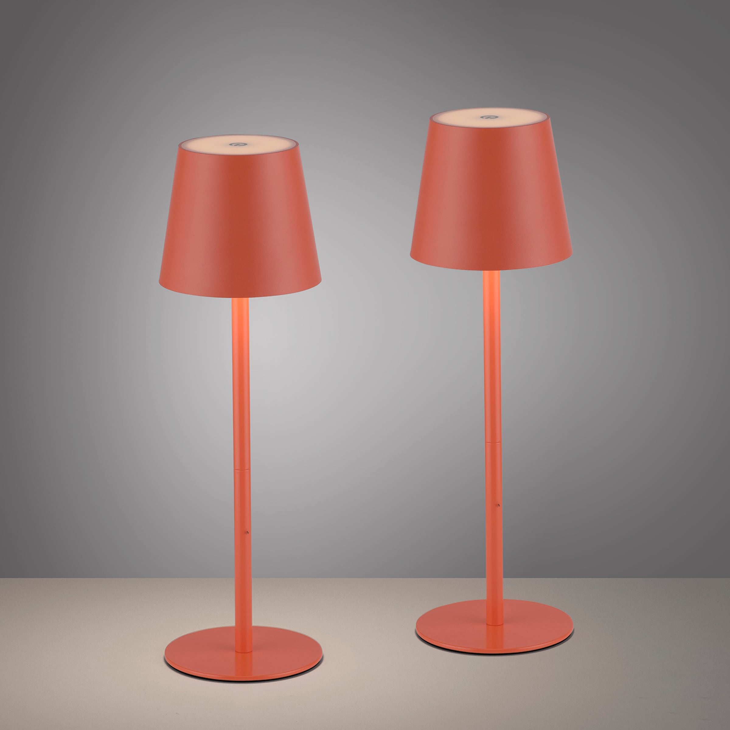 JUST LIGHT LED Tischleuchte »EURIA, 2er Set« LED-Board 2 Stk. Warmweiß LED Akku Tischlampe