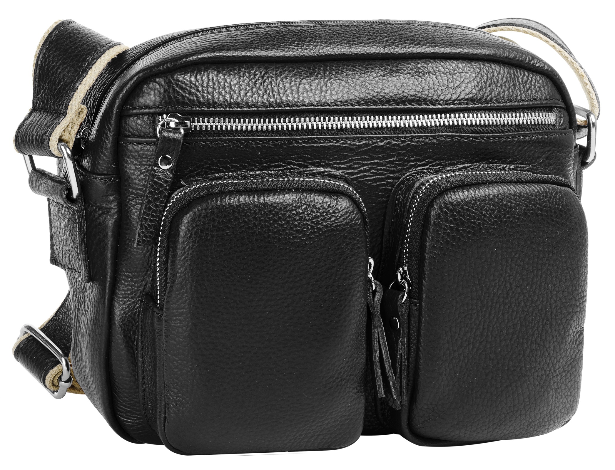 Thumbnail - Samantha Look Umhängetasche echt Leder, Made in Italy