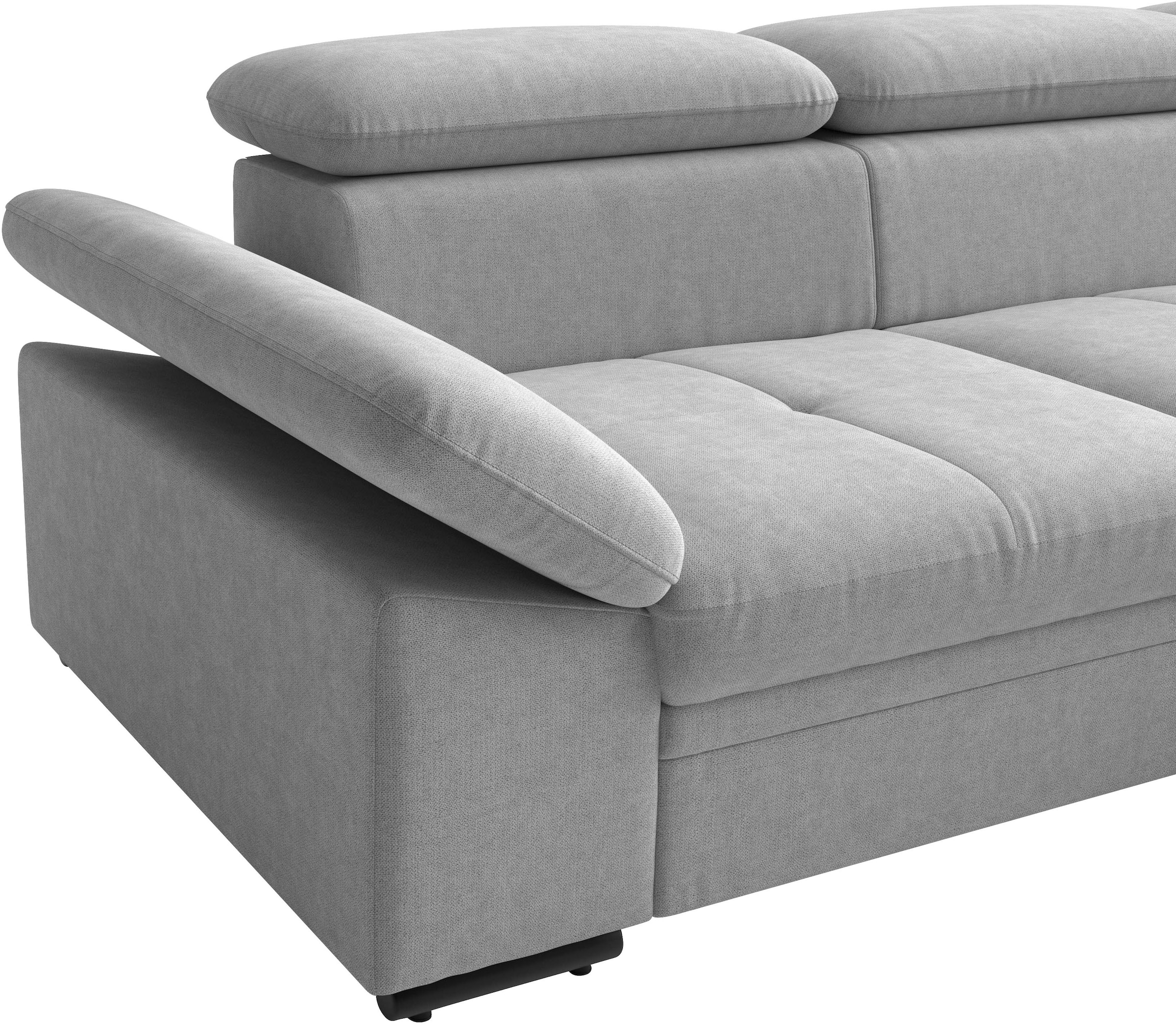 sit&more Ecksofa »Viola L-Form, B: 260 cm, Arm- & Kopfteilverstellung« optional Schlaffunktion, Sofa mit Komfortsitz