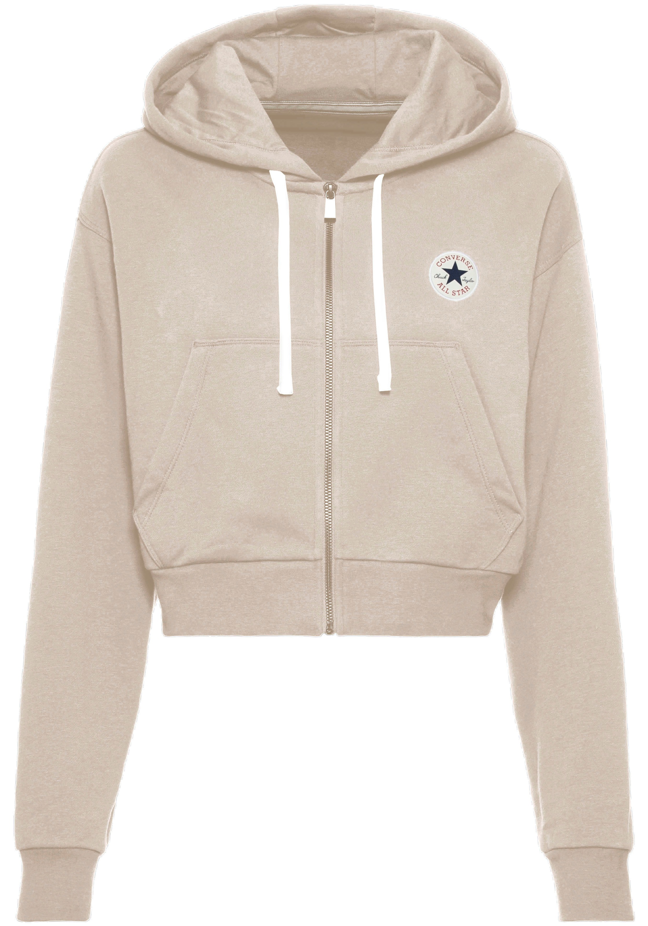 Converse Sweatjacke "WOMENS CONVERSE RETRO FULL-ZIP HOODIE" 1 Stk. tlg. cro günstig online kaufen