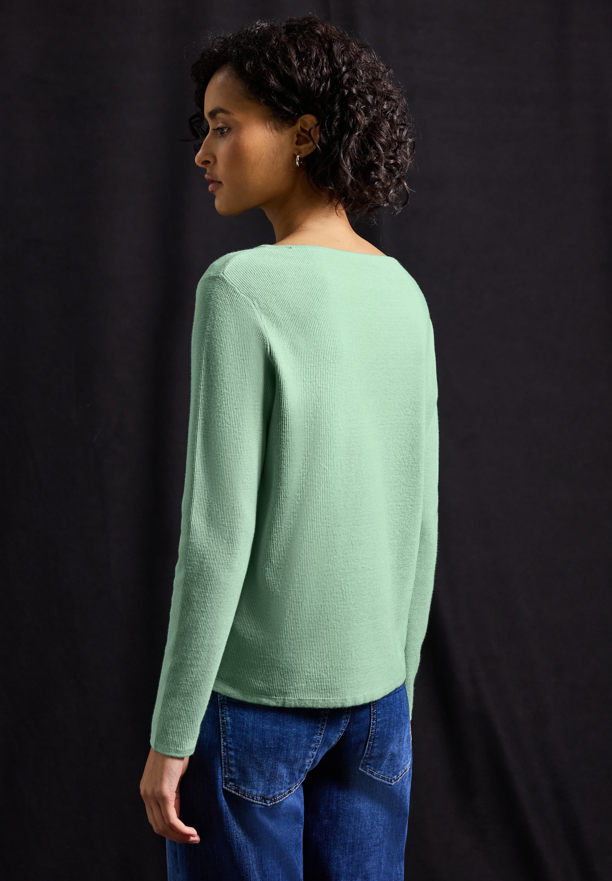 STREET ONE Strickpullover mit U-Boot-Ausschnitt günstig online kaufen