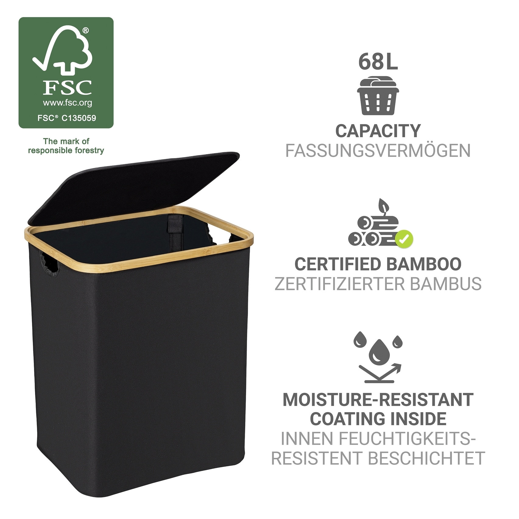 WENKO Wäschetruhe »Ecori«