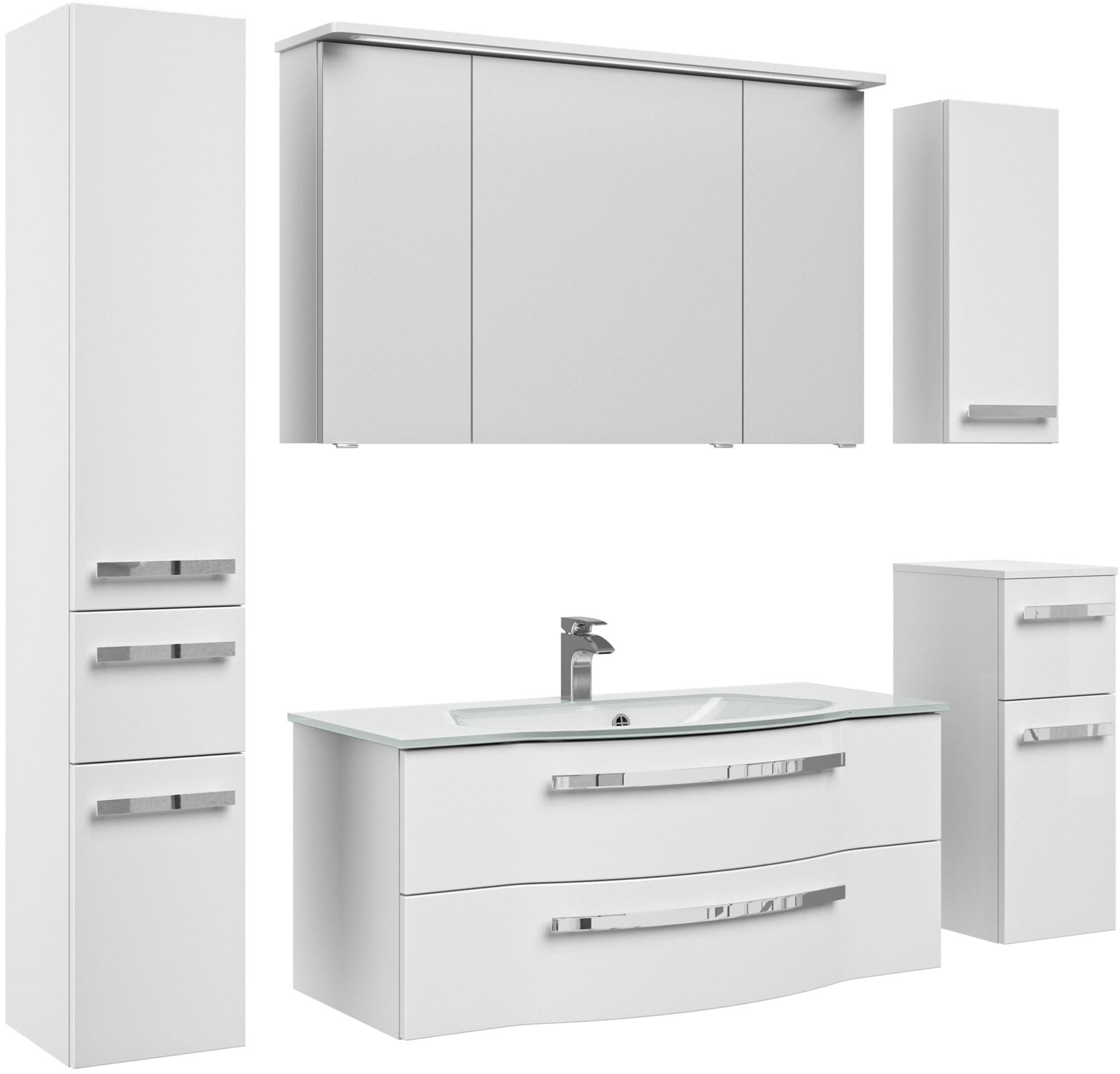 Saphir Badmöbel-Set "Serie 4005", (Set, 6 St.), Badmöbel-Set Serie 4005, vo günstig online kaufen