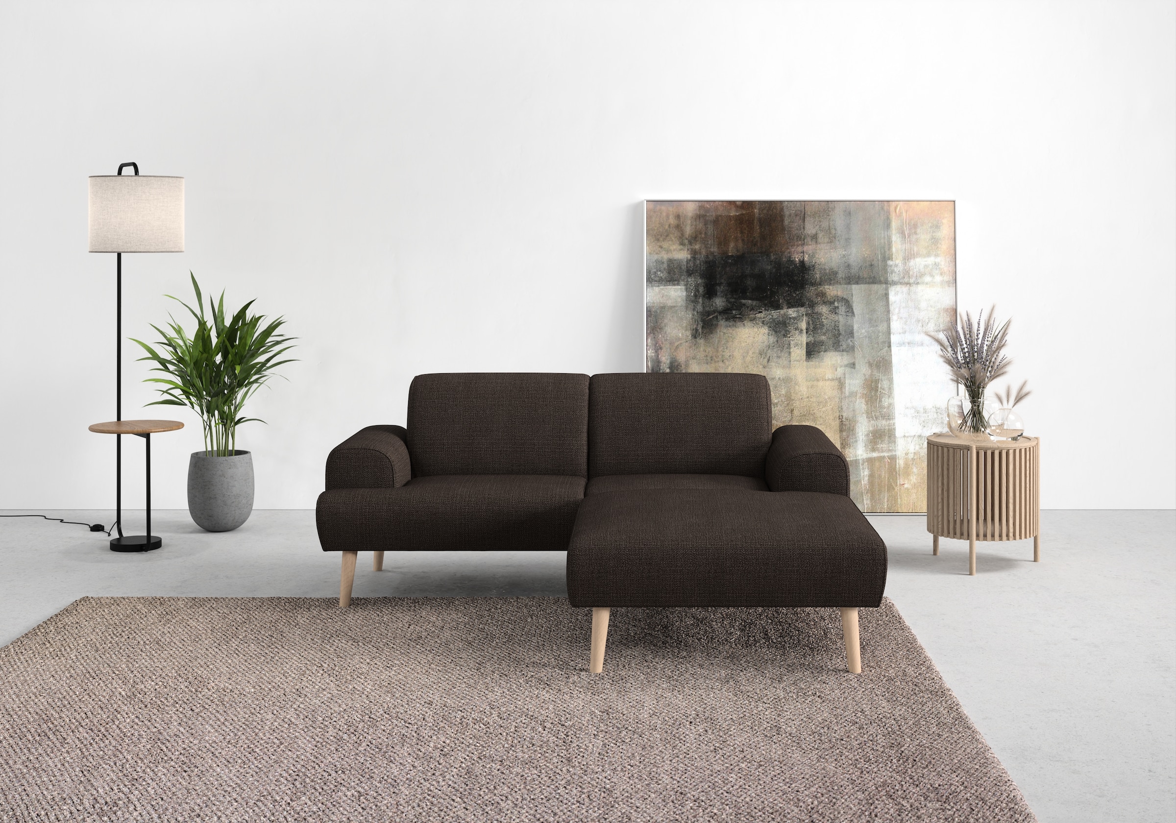 Home affaire Ecksofa "Swift Scandic Design, komfortabler Federkern, Breite günstig online kaufen