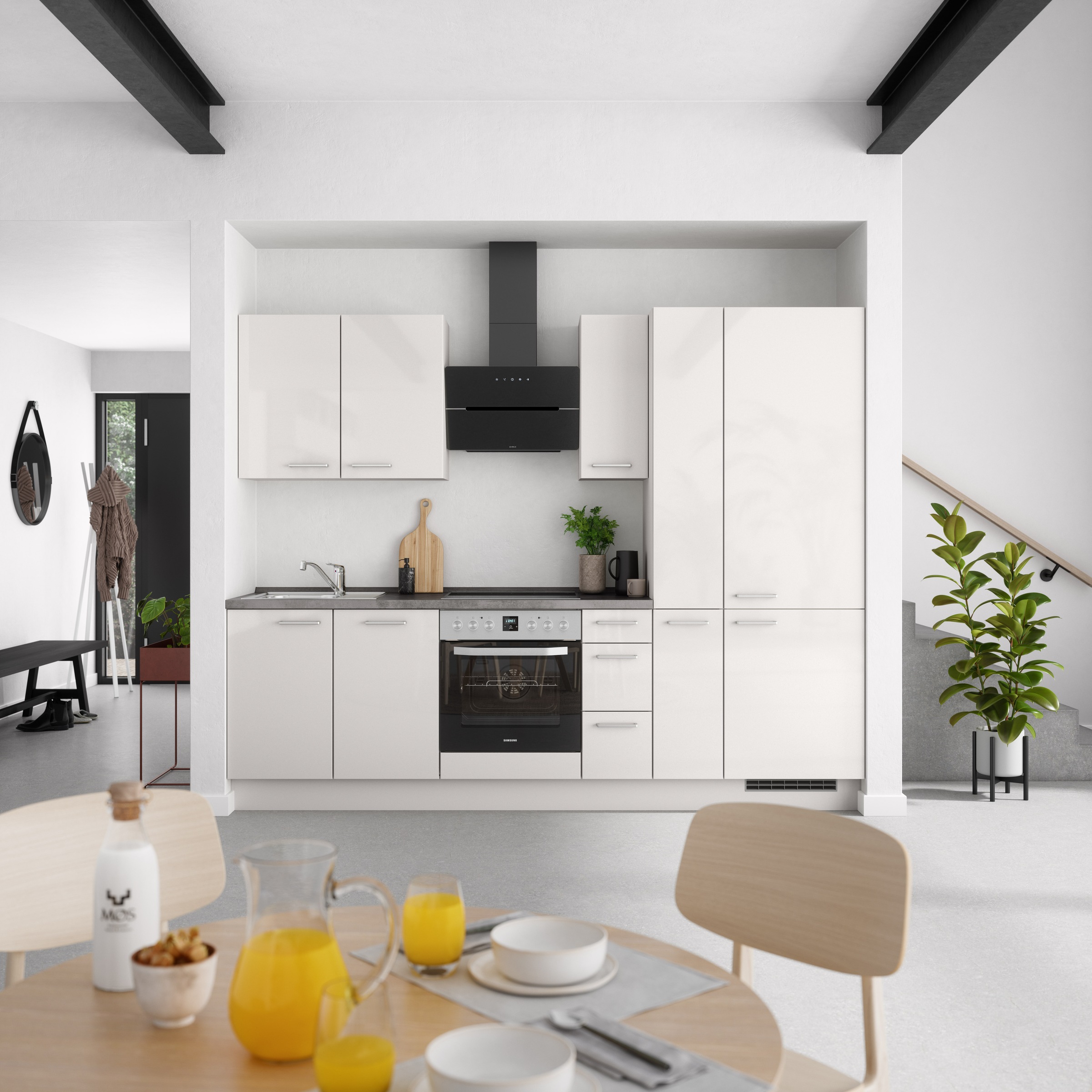nobilia® Küchenzeile »"Flash II"«, vormontiert, Ausrichtung wählbar, Breite 270 cm, wahlw. mit E-Geräten