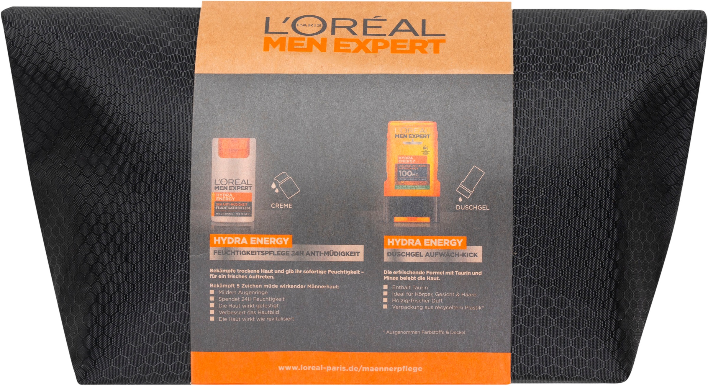 L'ORÉAL PARIS MEN EXPERT Pflege-Set »Hydra Energy Bestseller Bag«