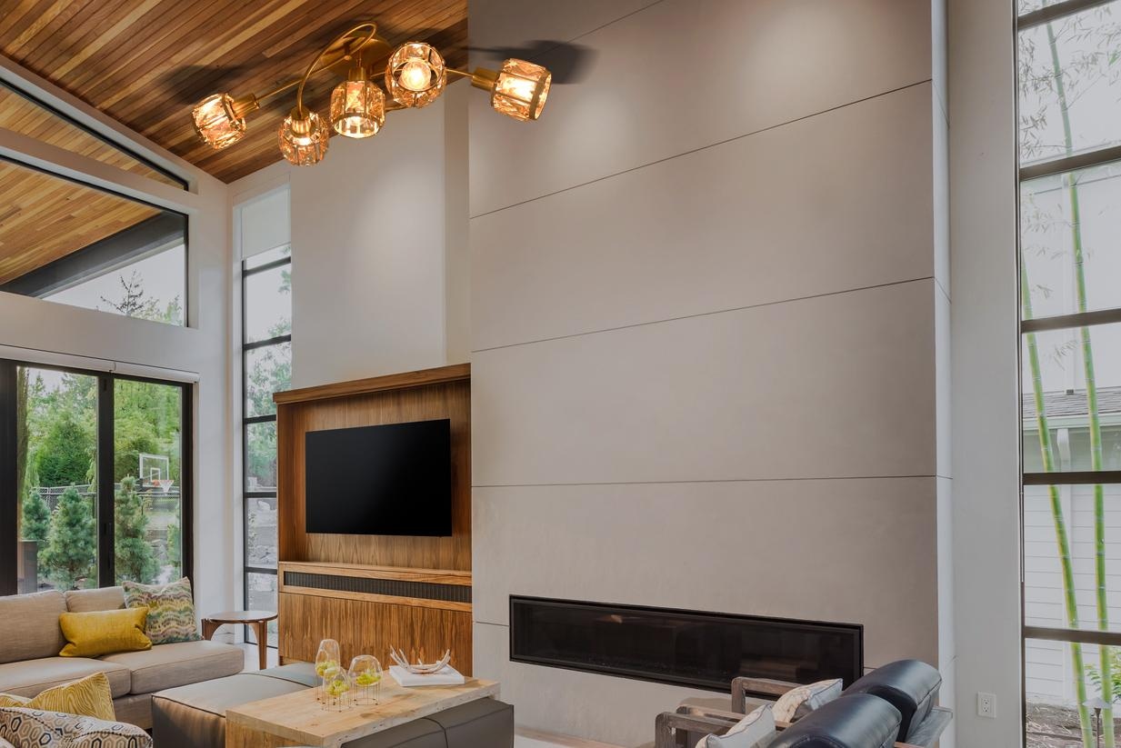 näve LED Deckenleuchte »Josefa«, 5 flammig, Leuchtmittel E14 | LED wechselbar, 5 flammig Deckenleuchte, 5xE14 max.40W, Material: Metall(Eisen) Glas