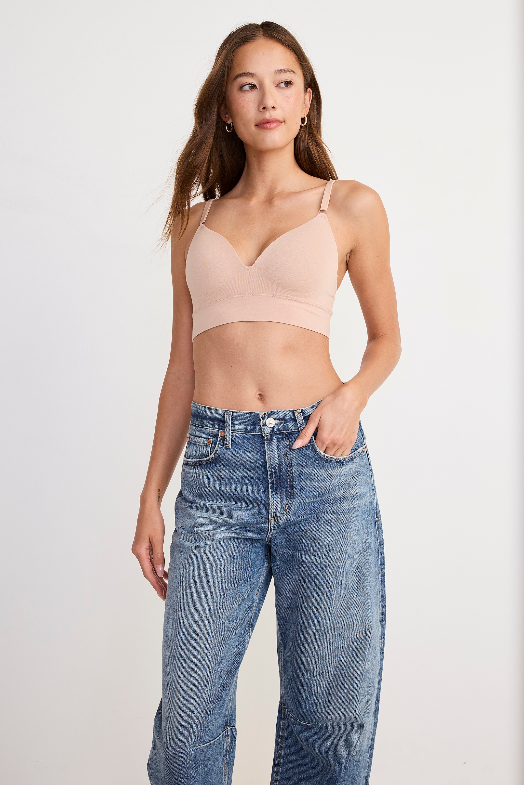 Jockey Bralette »SEAMFREE COMFORT«, Tiefer V-Ausschnitt, schmale Träger, ohne Seitennähte