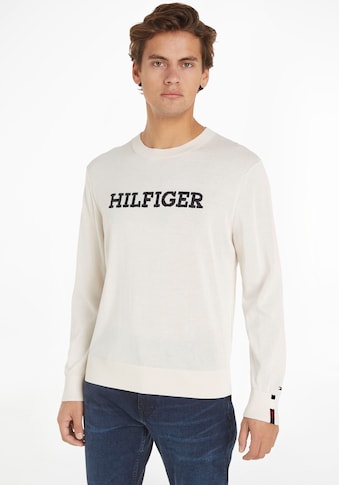 TOMMY HILFIGER Megztinis »MONOTYPE GRAPHIC CREW NECK«...