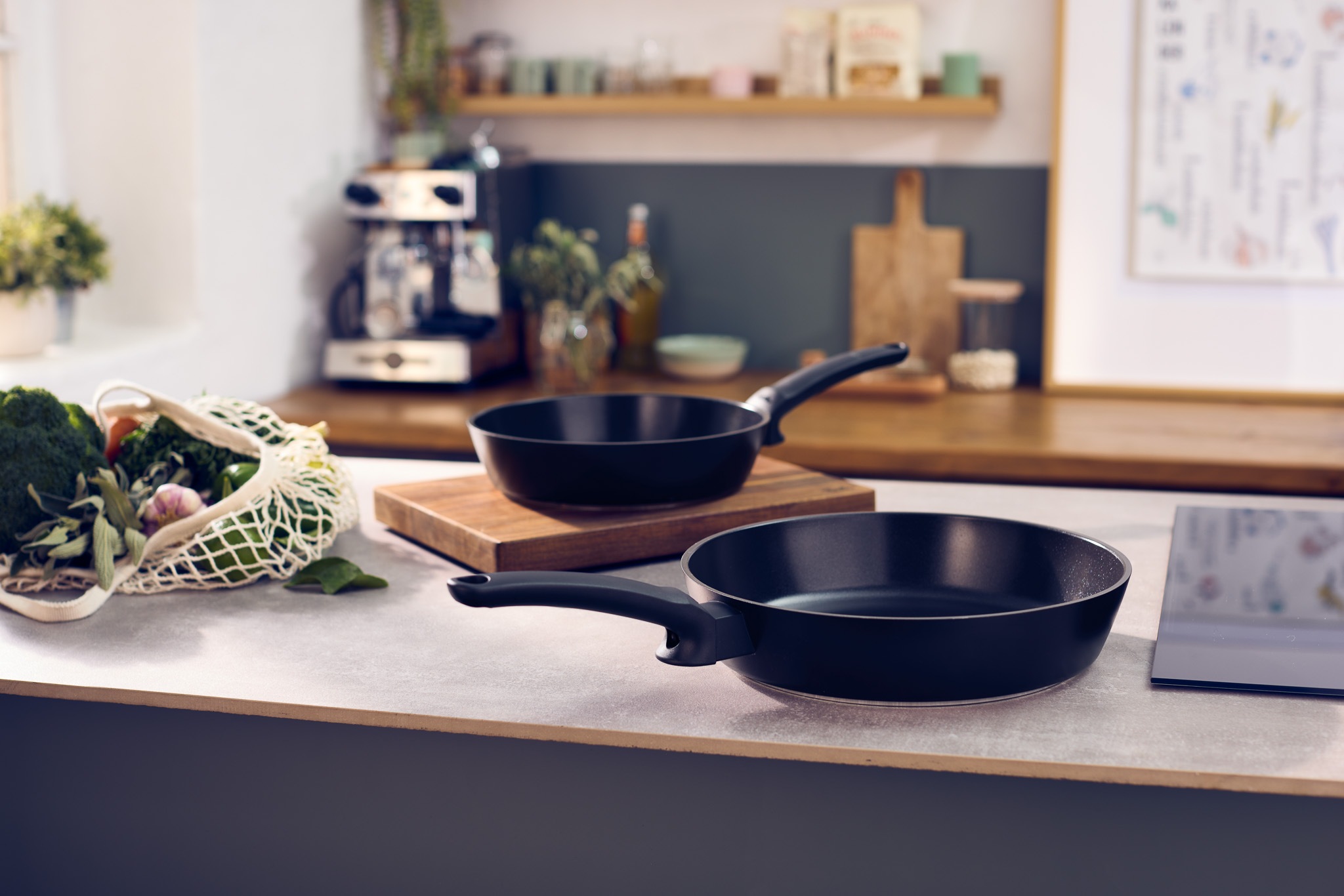 Fissler Pfannen-Set »Ceratal® Evo Comfort« Aluminium Set, 1x Bratpfanne 24 cm + 1x Bratpfanne 28 cm,  2-teiliges Keramikpfannen-Set
