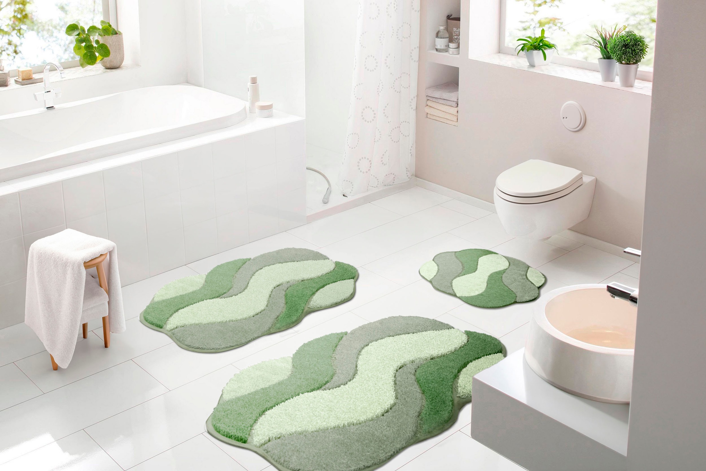 Grund Badematte "Carmen" Höhe 24 mm fußbodenheizungsgeeignet  schnell trock günstig online kaufen