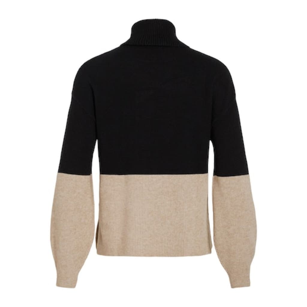 Vila Rollkragenpullover »VIRIL BLOCKING ROLL-NK L/S KNIT TOP-NOOS«