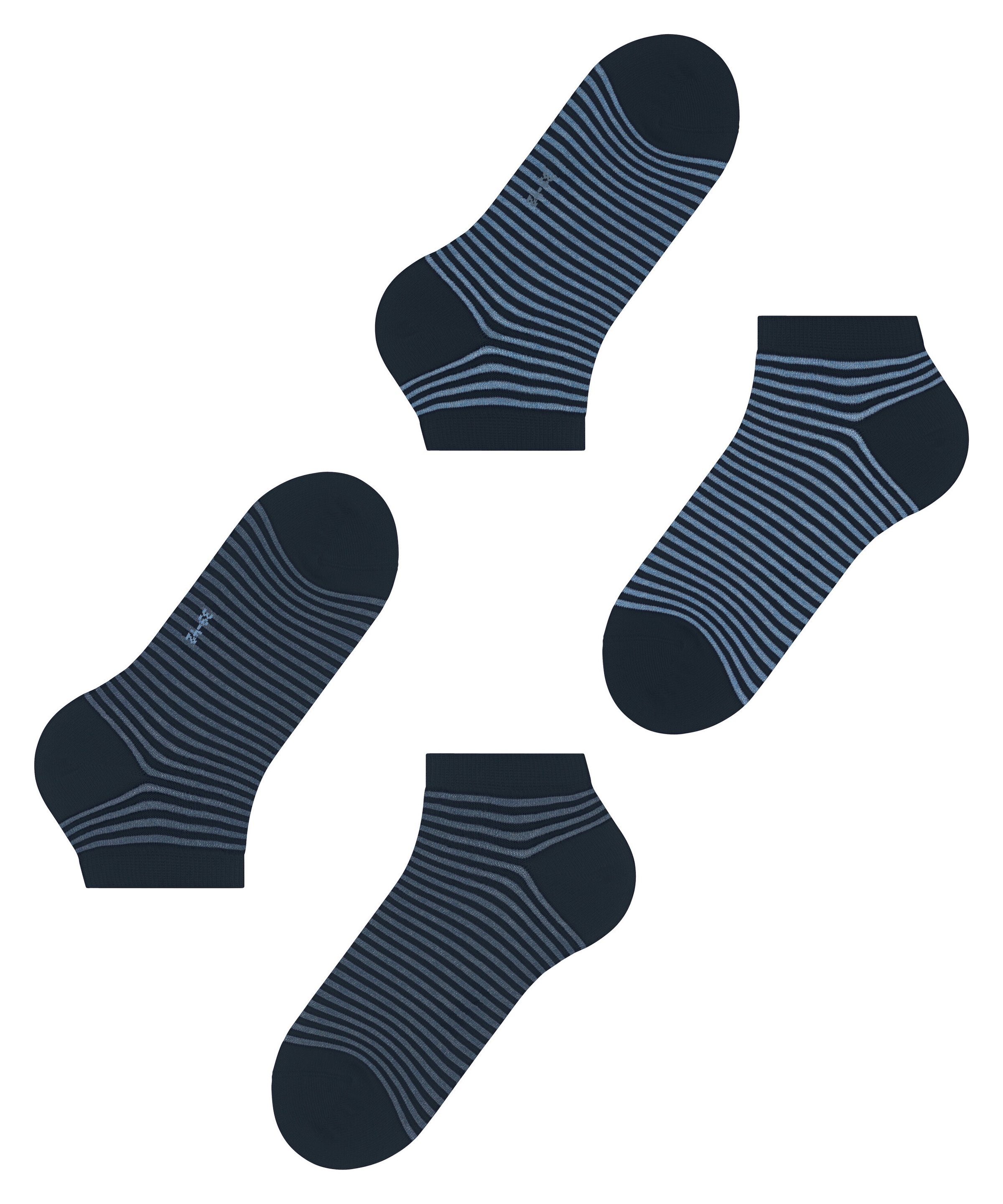 Esprit Sneakersocken »Fine Line« 2 Paar,  gestreift, schmales Bündchen, bequem