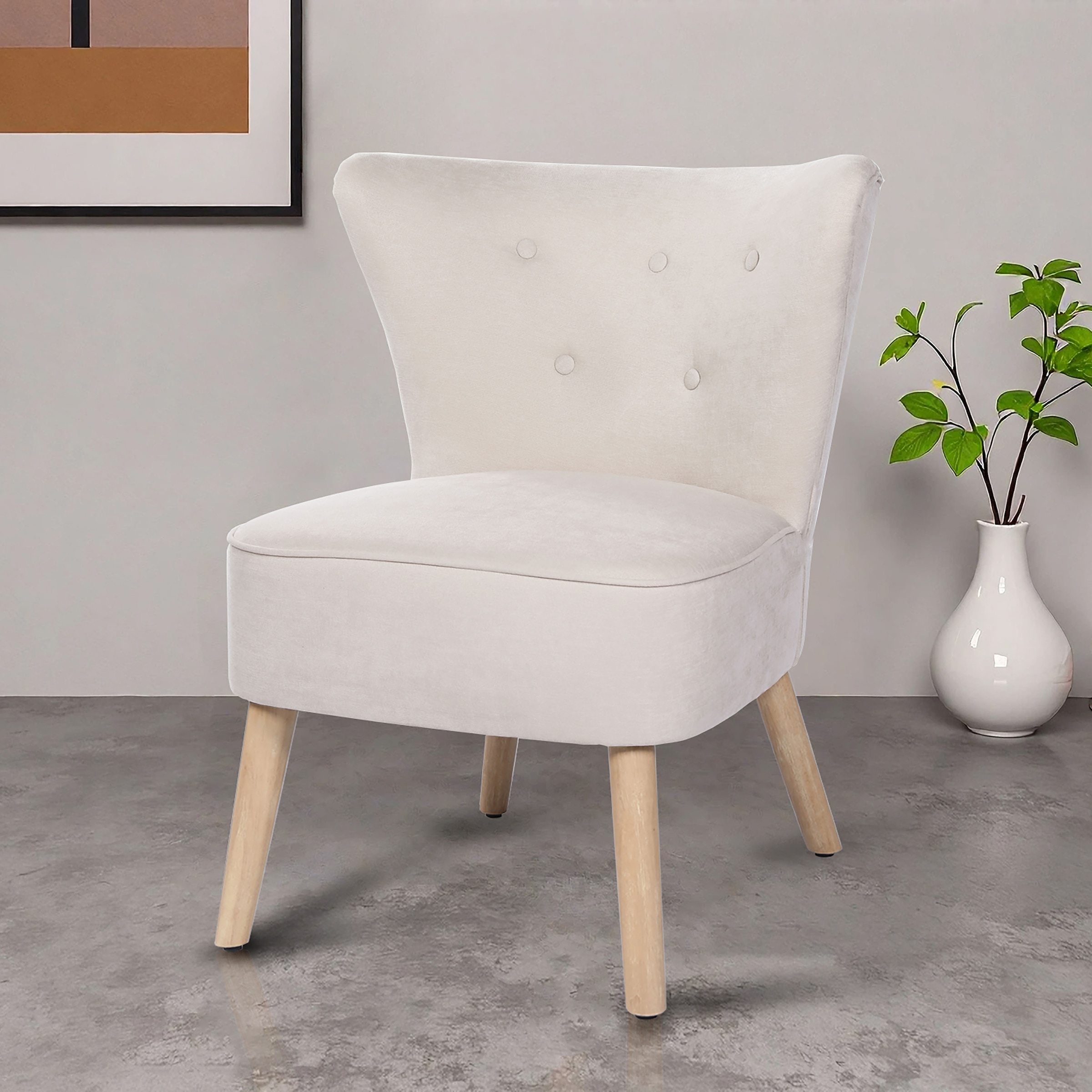 Home affaire Loungesessel "JORIEL moderner Ohrensessel mit Knopfsteppung" m günstig online kaufen