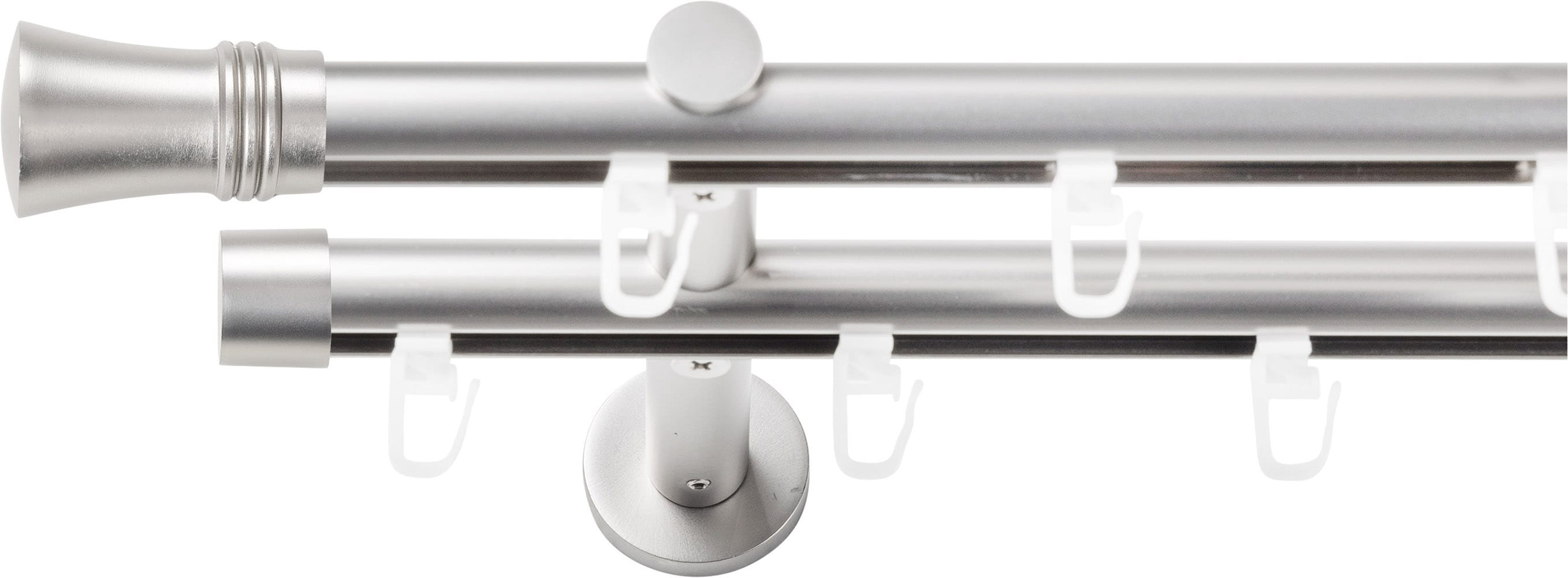 SN DECO GROUP Gardinenstange Ø 19 mm 2 läufig-läufig Fixmaß;kürzbar
