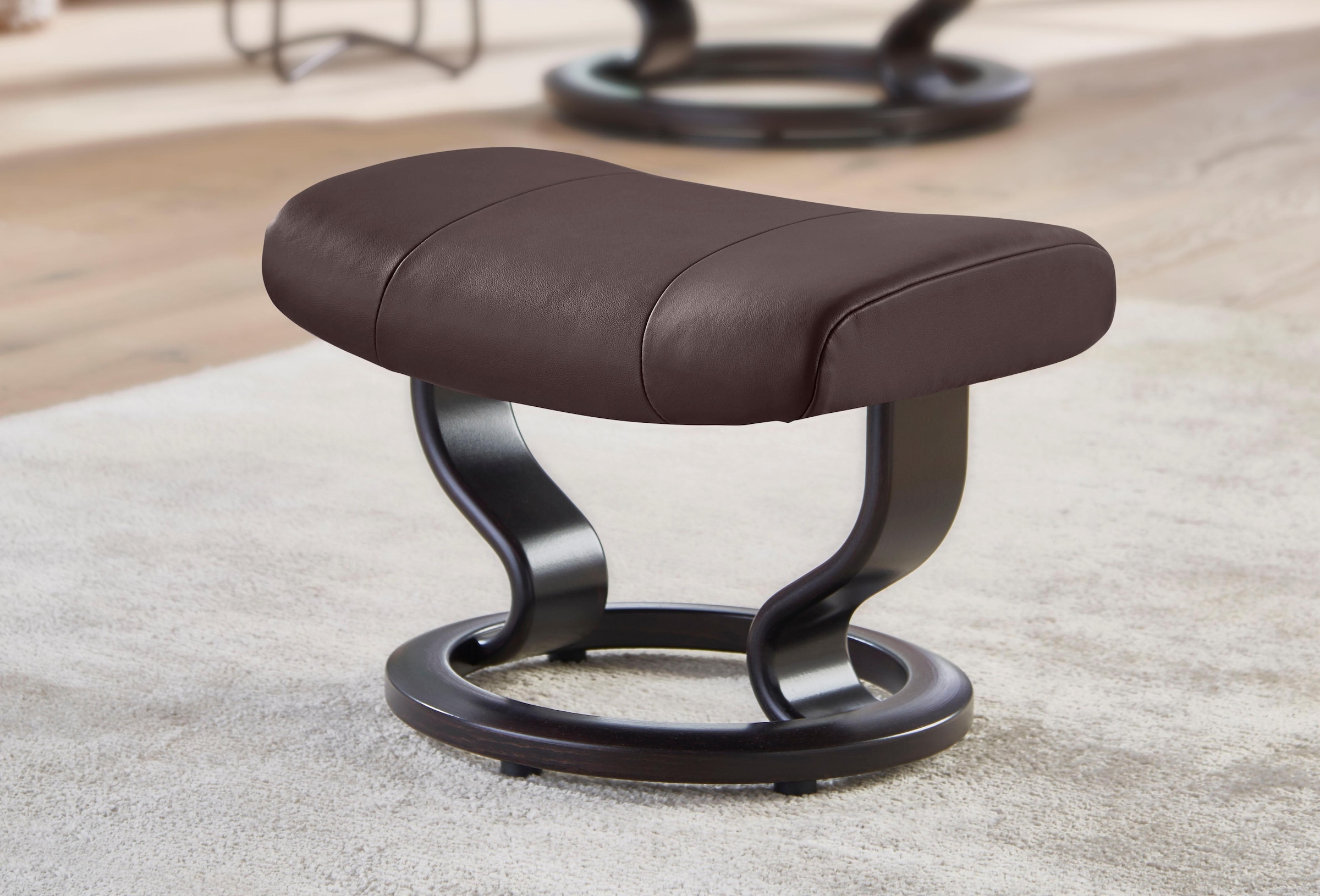 Stressless Hocker "Garda", mit Classic Base, Gestell Wenge günstig online kaufen