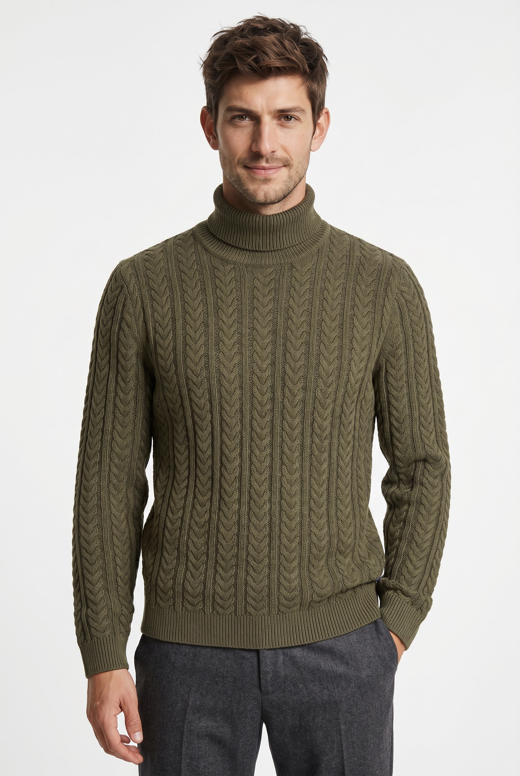 Jack & Jones Rollkragenpullover "JPRBLUSEAN KNIT CABLE ROLL NECK"