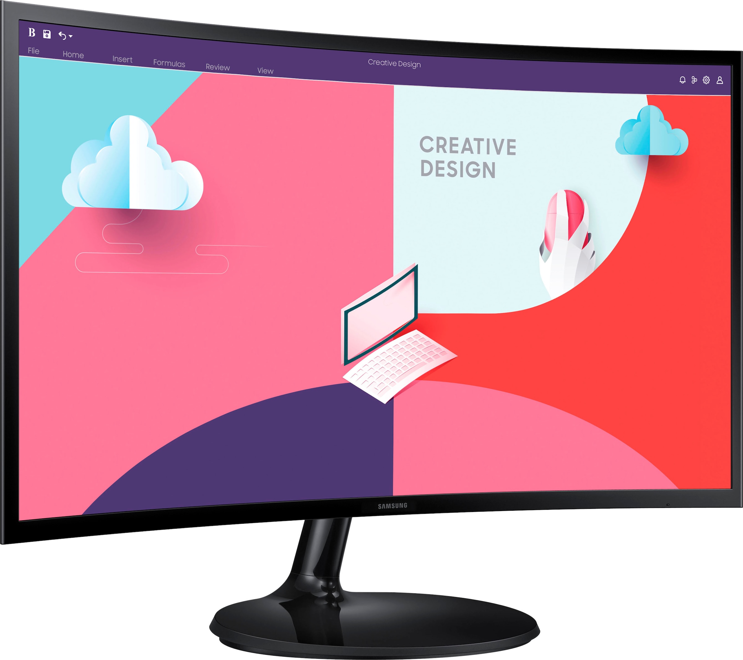 Samsung Curved-LED-Monitor »S24C364EAU«, 60,4 cm/24 Zoll, 1920 x 1080 px, Full HD, 4 ms Reaktionszeit, 75 Hz