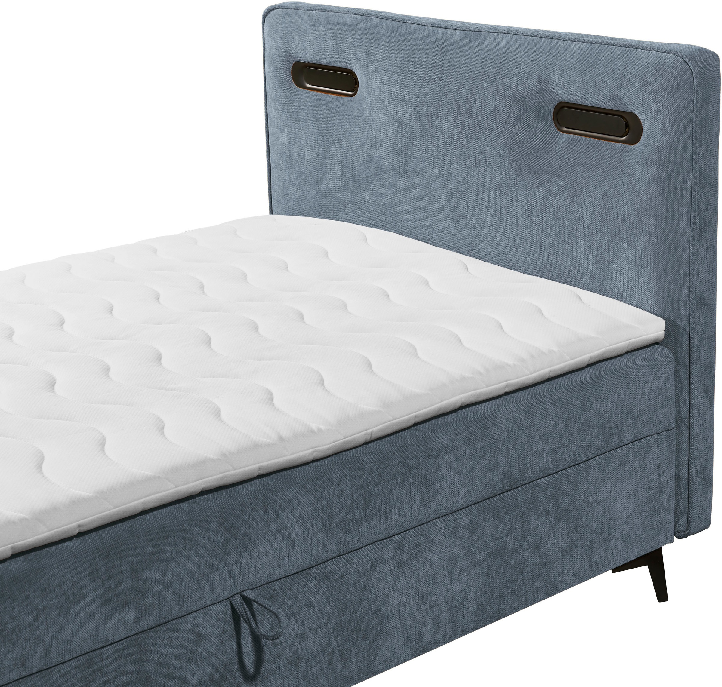 ED EXCITING DESIGN Boxbett »Altea 120x200 mit LED und Bettkasten« inkl. 4 cm Topper, H3, Bettkasten und LED-Beleuchtung