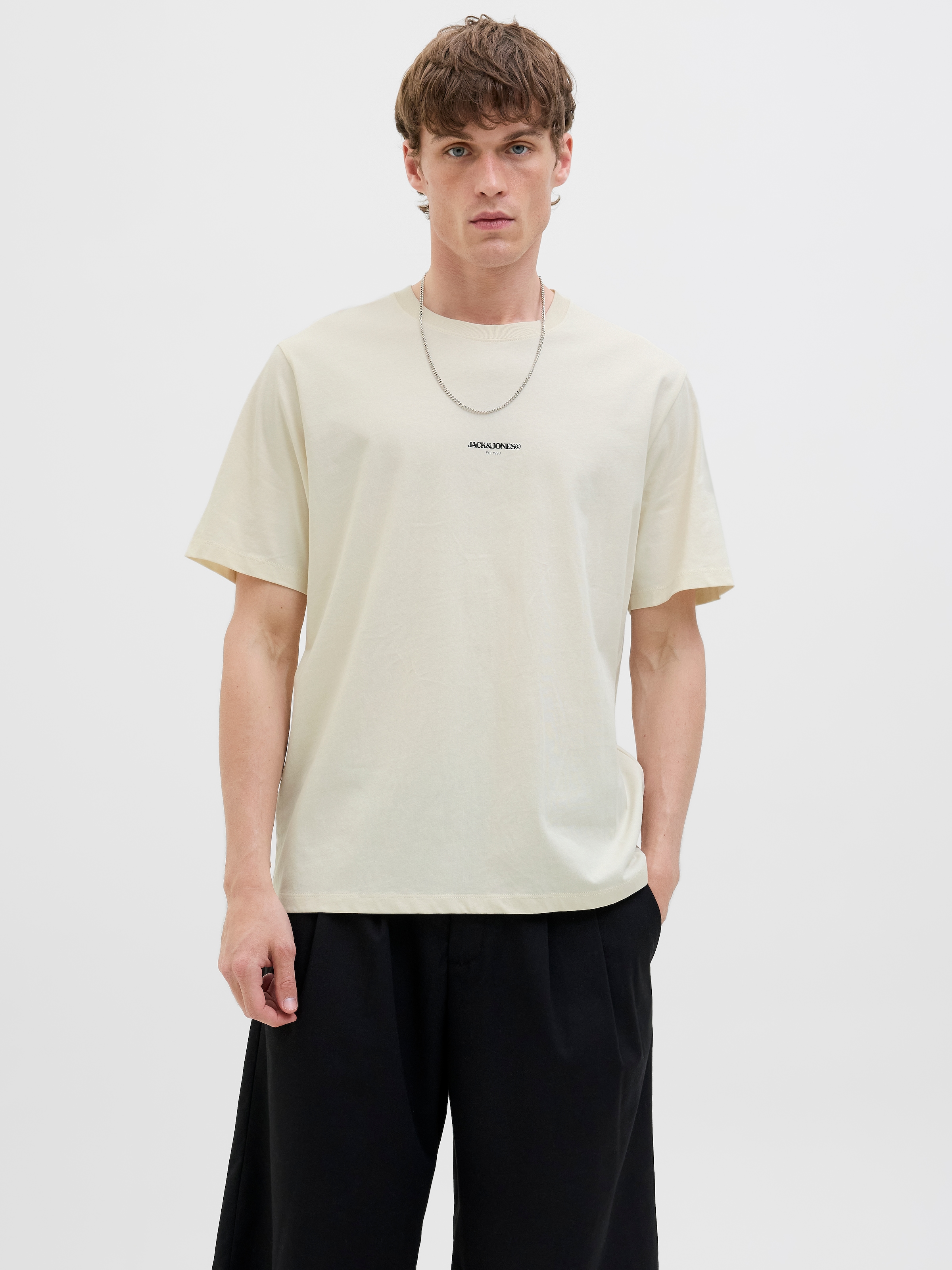 Jack & Jones Print-Shirt "JORTAVIRA POSTER TEE SS CREW NECK", mit Backprint günstig online kaufen