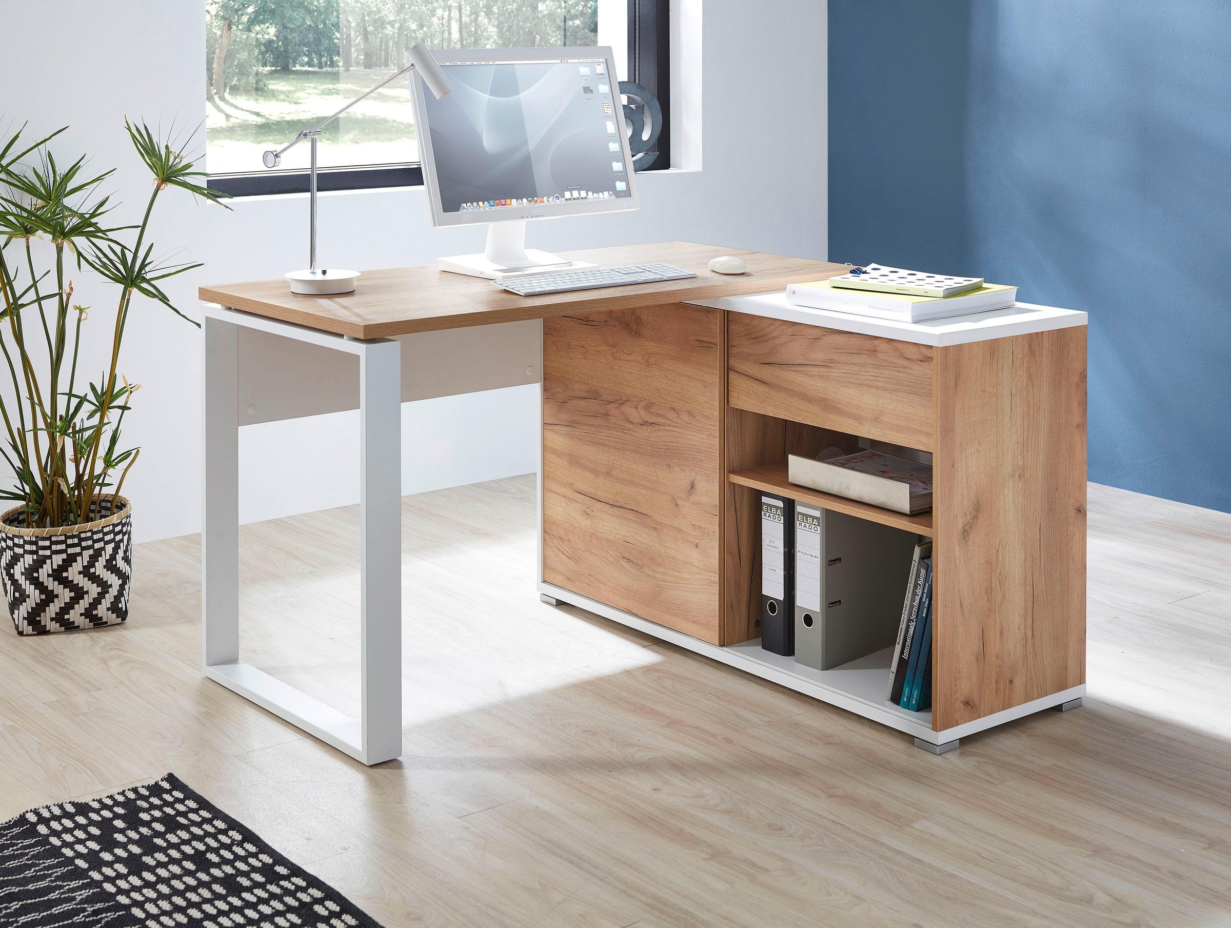 GERMANIA Eckschreibtisch »GW-Lioni«, mit integriertem Sideboard