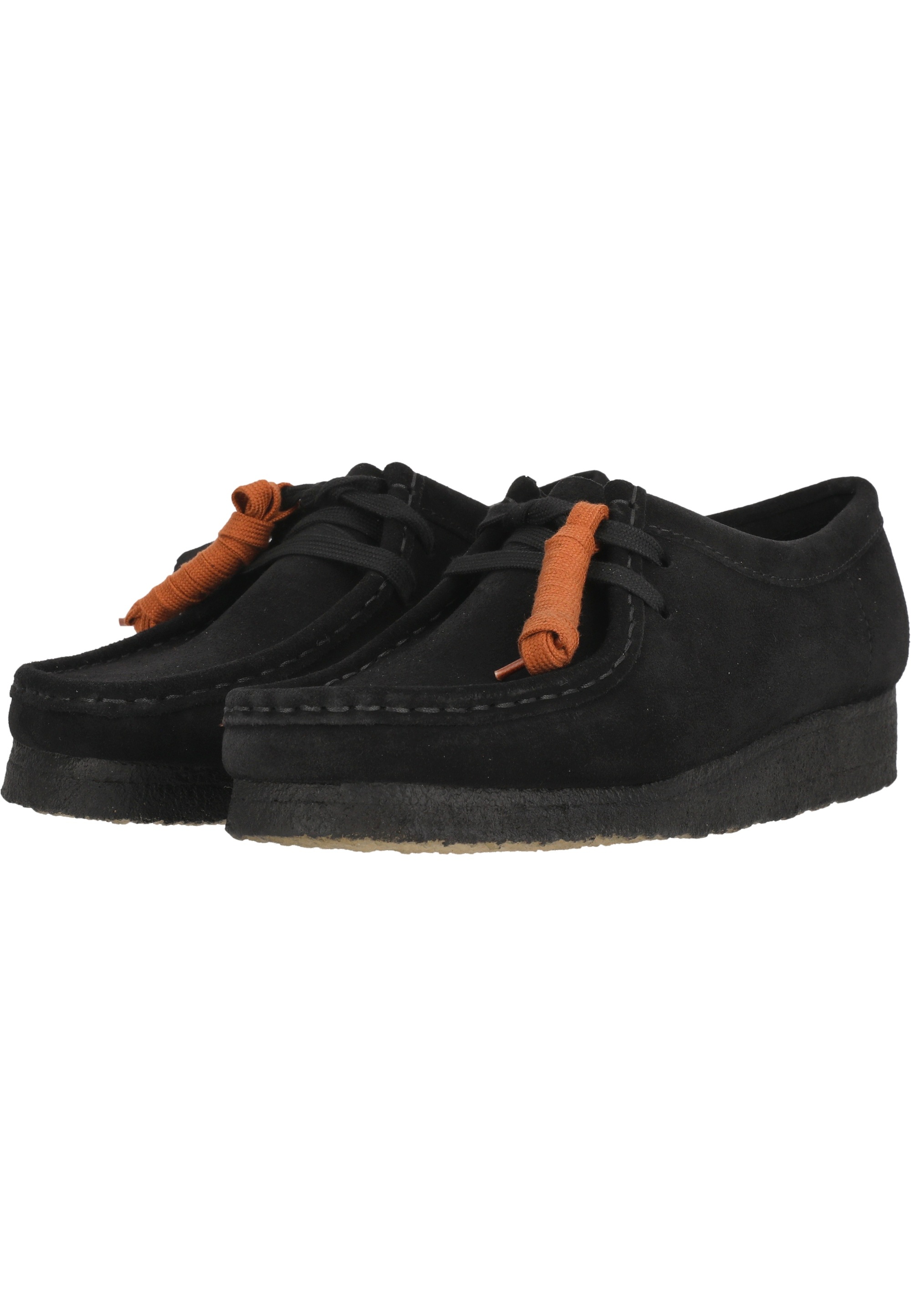 Clarks Schnürschuh »Wallabee. Black Sde«  mit unnachahmlicher Kreppsohle