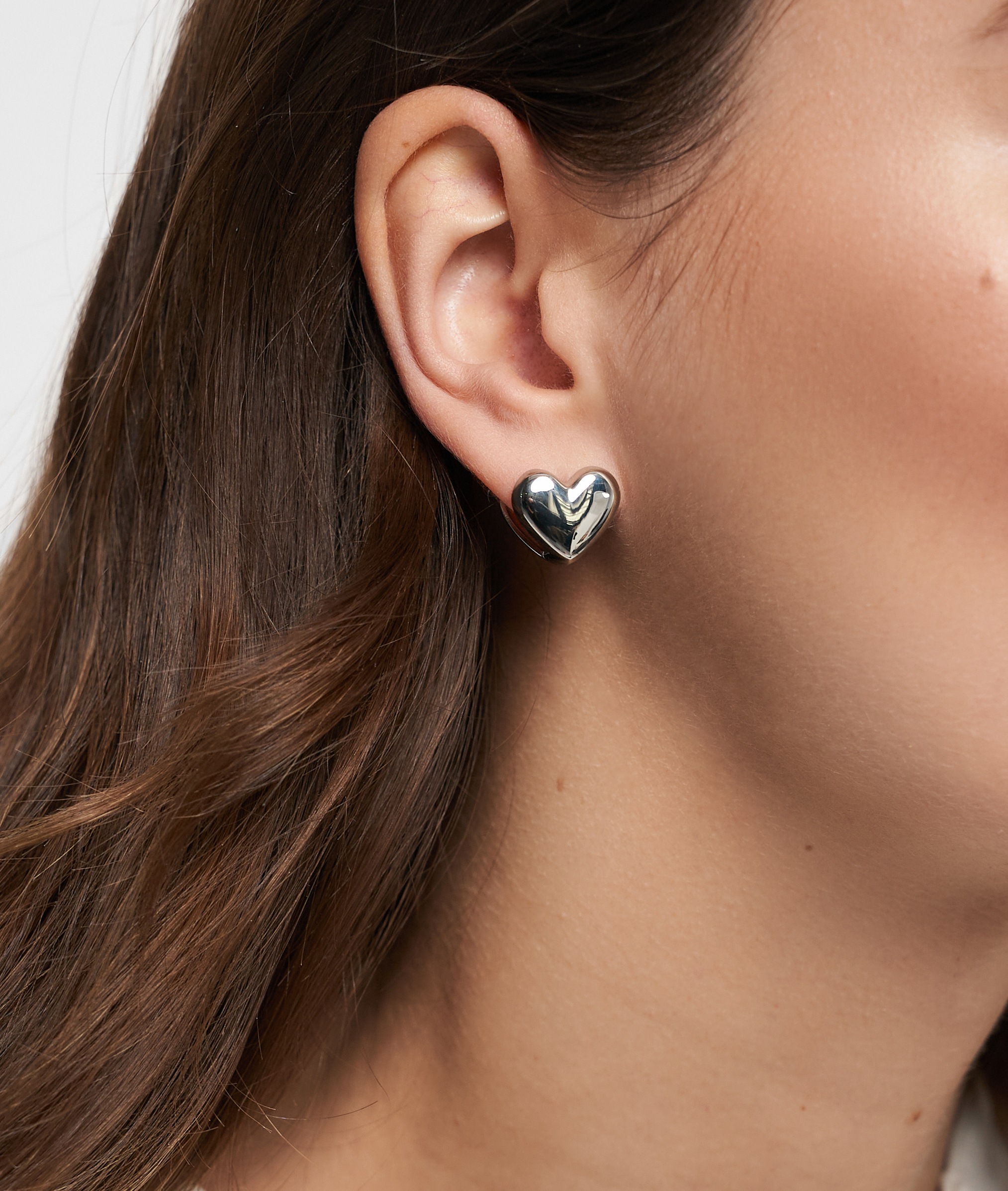 Tamaris Paar Creolen »Schmuck Geschenk Edelstahl Doppelseitiger Herzstecker«